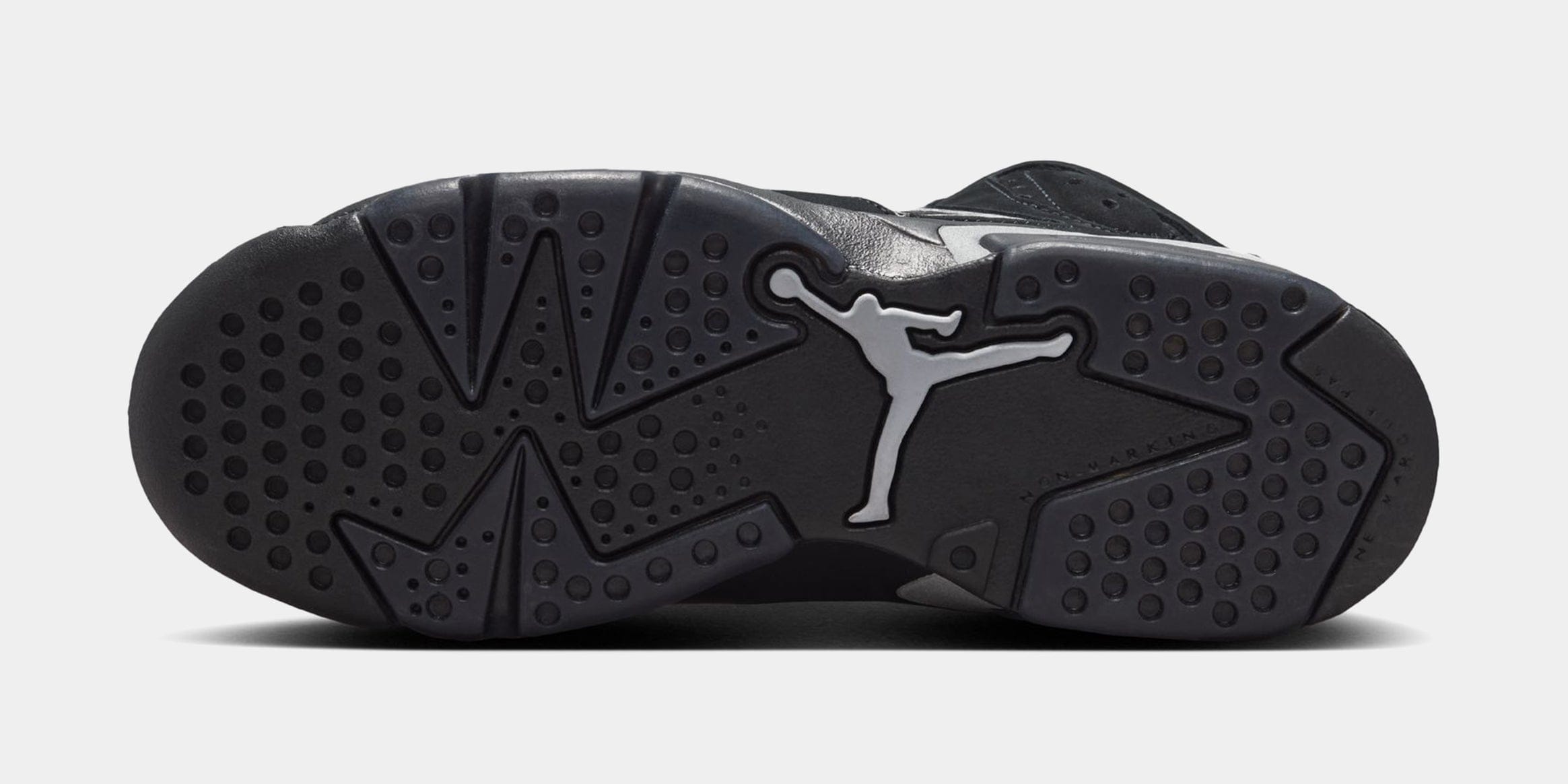 Air Jordan 6 Retro Cap And Gown Grade School Lifestyle Shoes (Black/Reflect Silver/Black) Free Shipping
