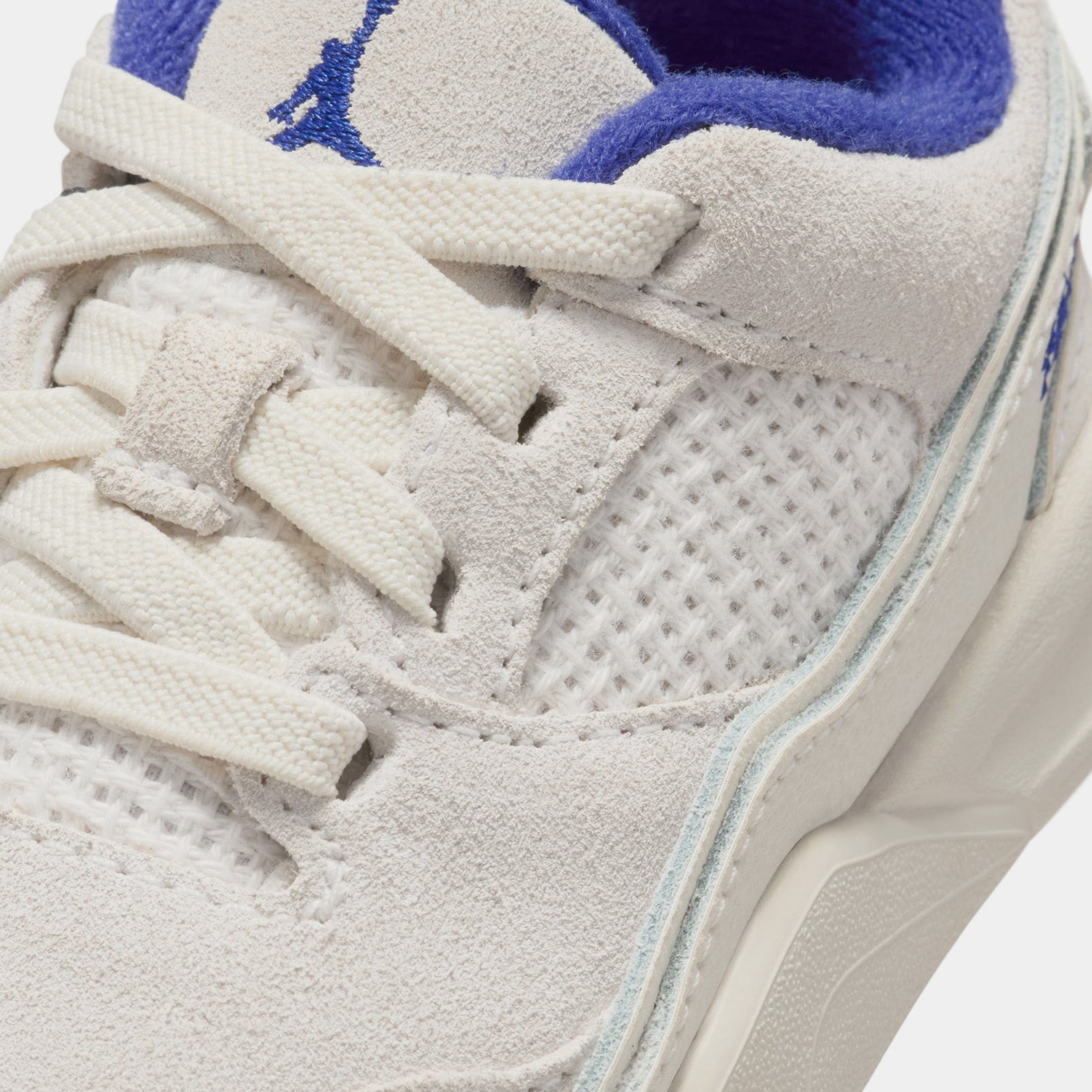 Air Jordan Flight Court Infant Toddler Basketball Shoes (Phantom/Chile Red/Deep Royal Blue)
