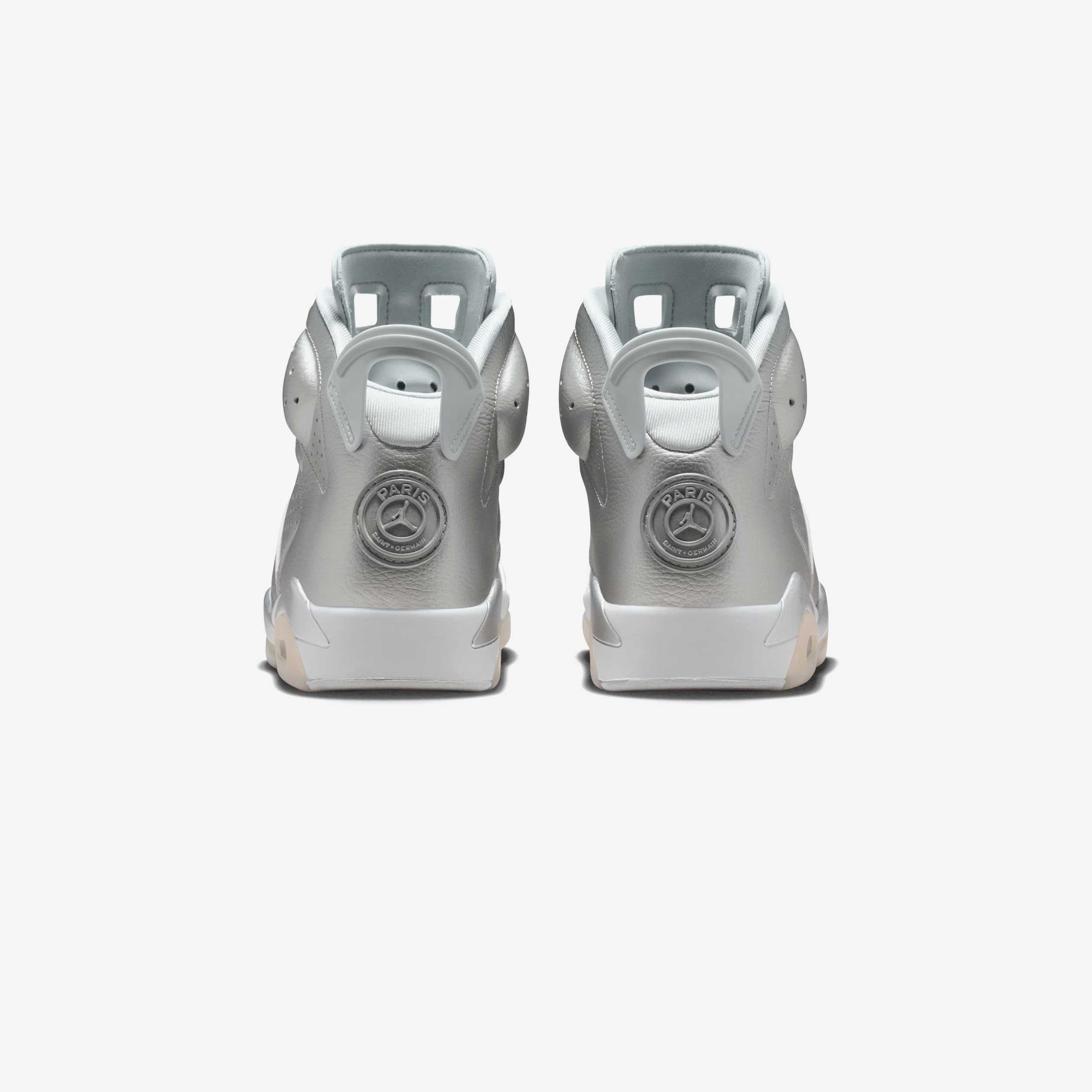 Air Jordan 6 Retro x PSG Metallic Silver