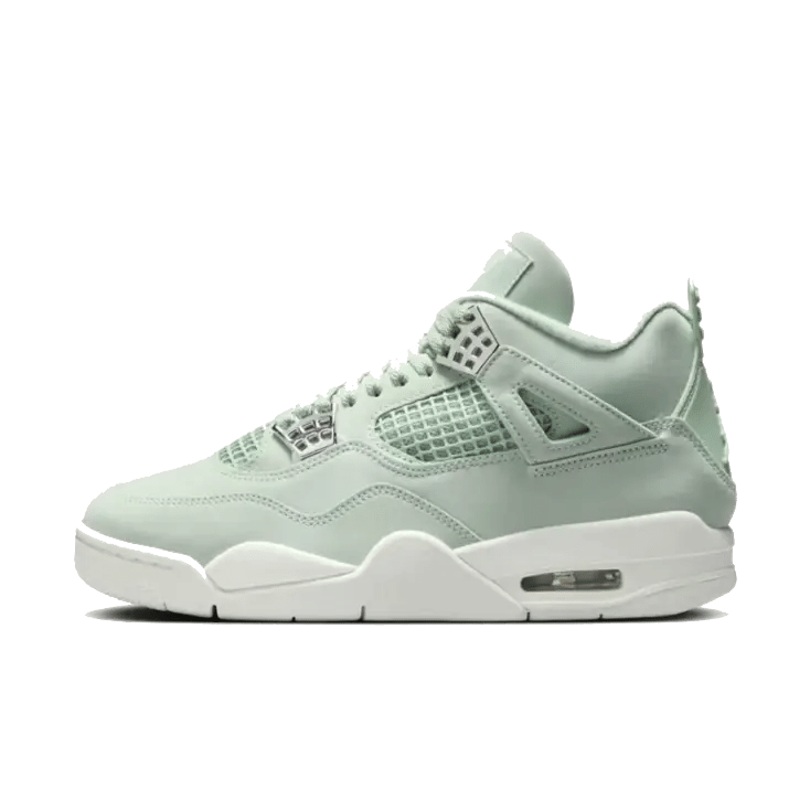 Air Jordan Jordan 4 Retro Seafoam Sail Womens الأردن 4 ريترو رغوة البحر الشراع للنساء