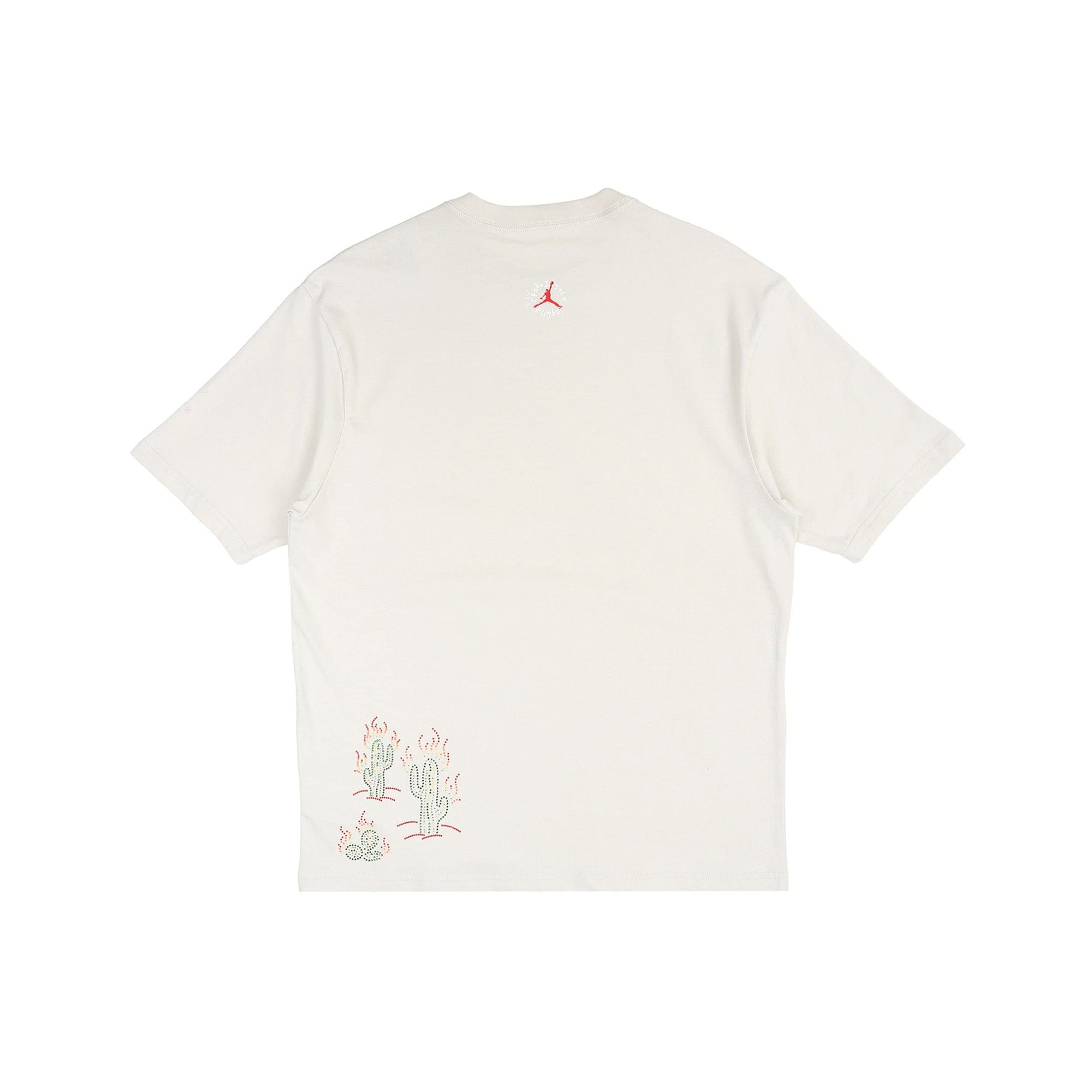 Air Jordan Flight Graphic T-Shirt x Travis Scott Flight Graphic T-Shirt Cream (2022)