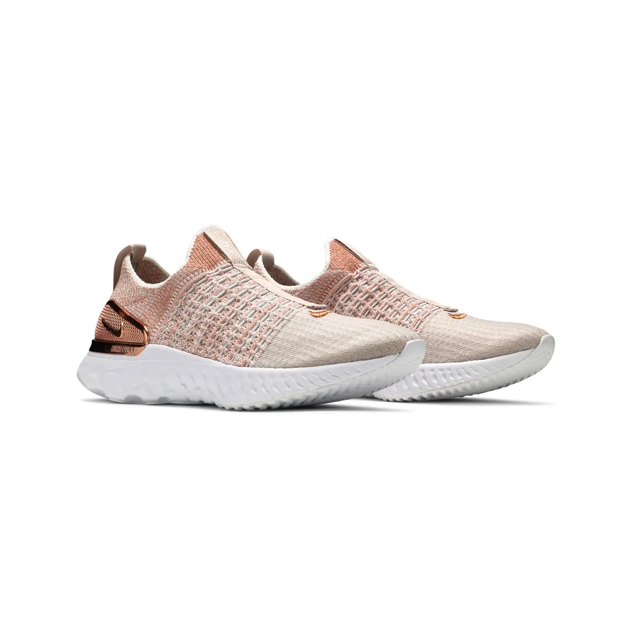 Nike React Phantom Run Flyknit 2 Premium Fossil Stone Metallic Women's (2020)