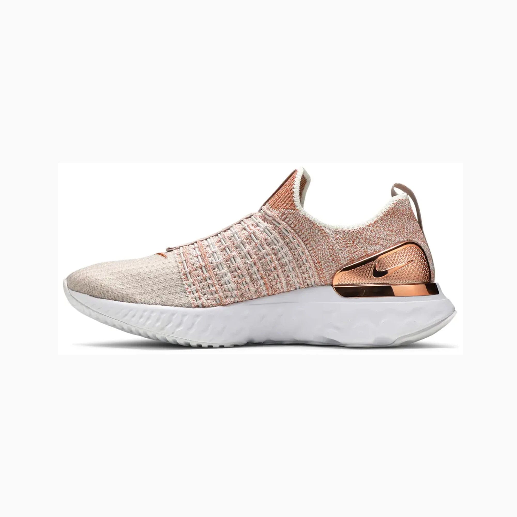 Nike React Phantom Run Flyknit 2 Premium Fossil Stone Metallic Women's (2020)