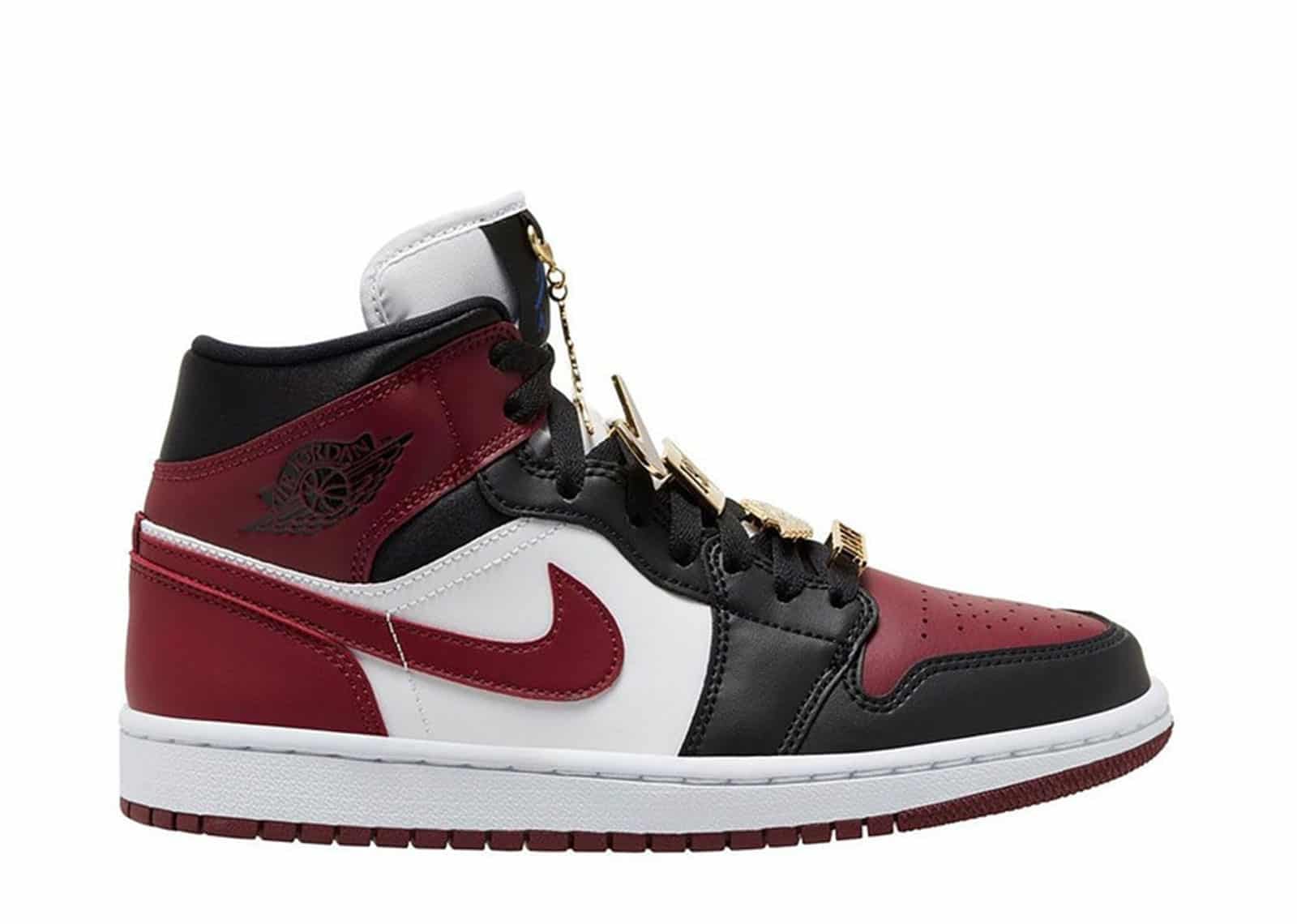 Air Jordan 1 Mid SE Black Dark Beetroot (W)