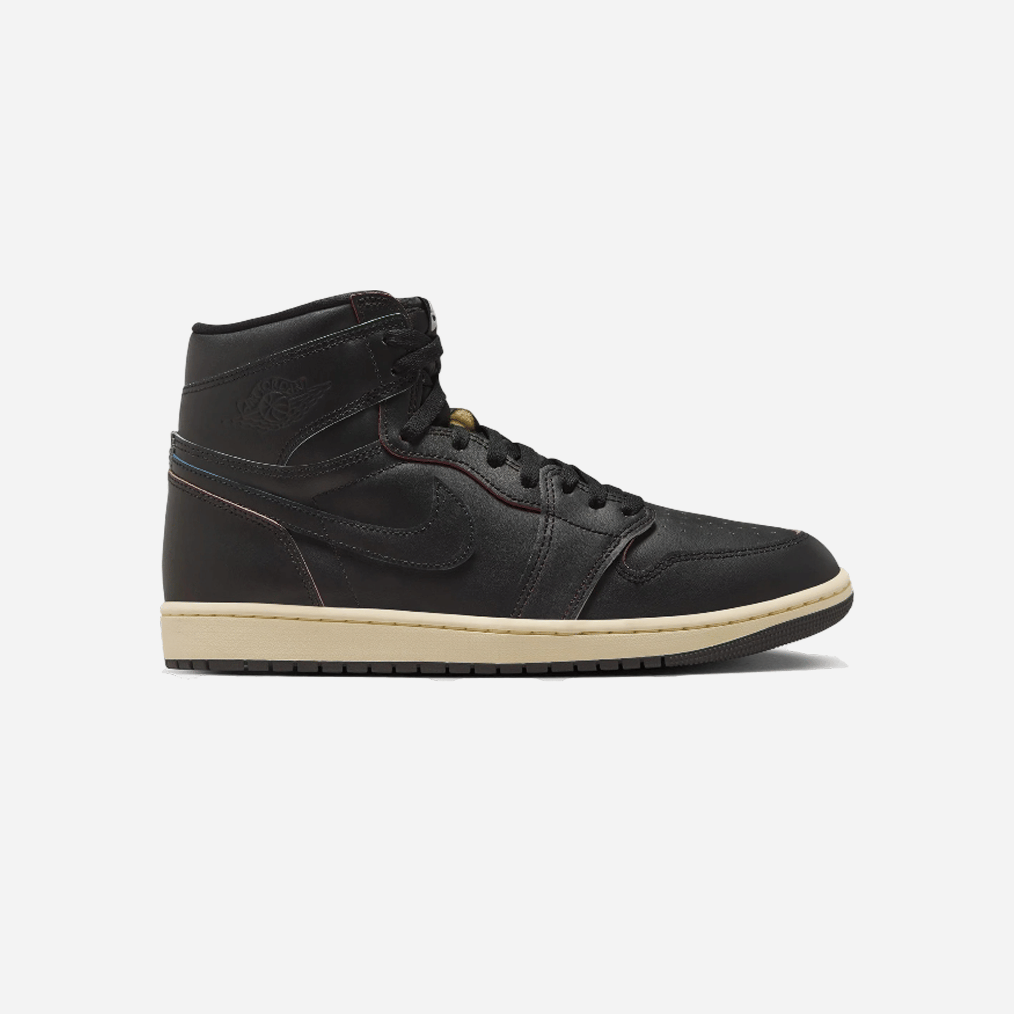 Air Jordan Nike Air Jordan 1 Retro High OG Black and Muslin Lifestyle Shoes Black/Black Muslin