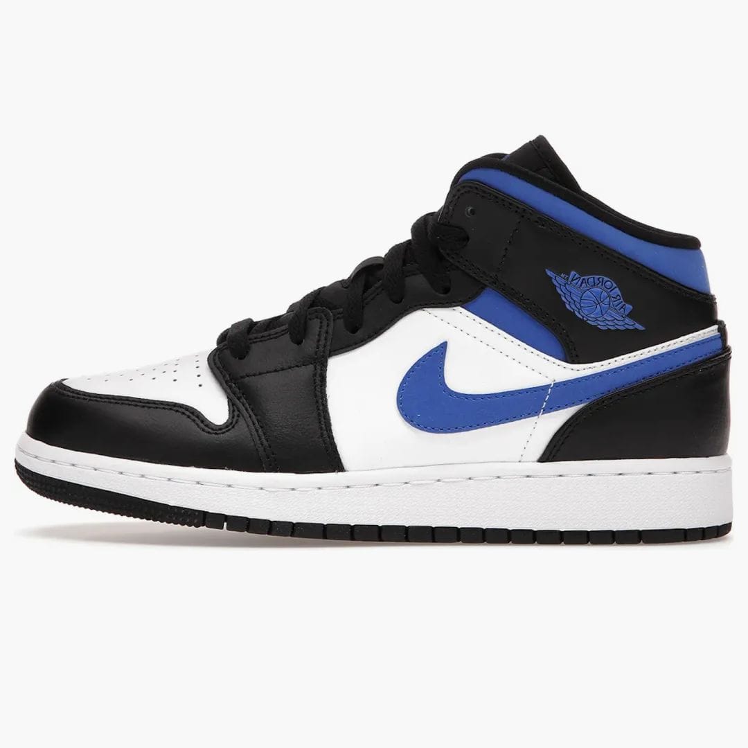 Air Jordan Jordan 1 Mid White Black Racer Blue (GS)