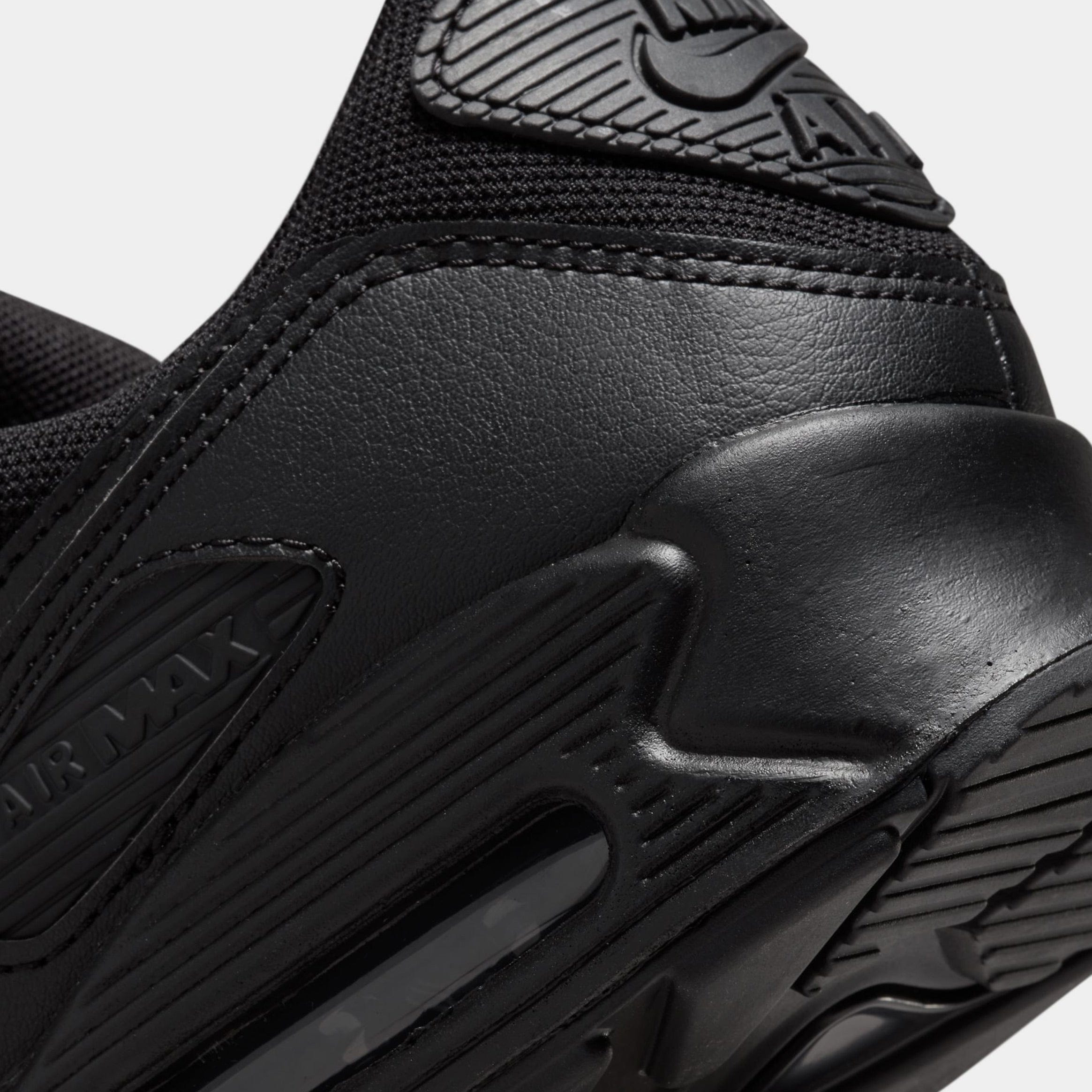 Nike Air Max 90 Womens Running Shoes (Black)