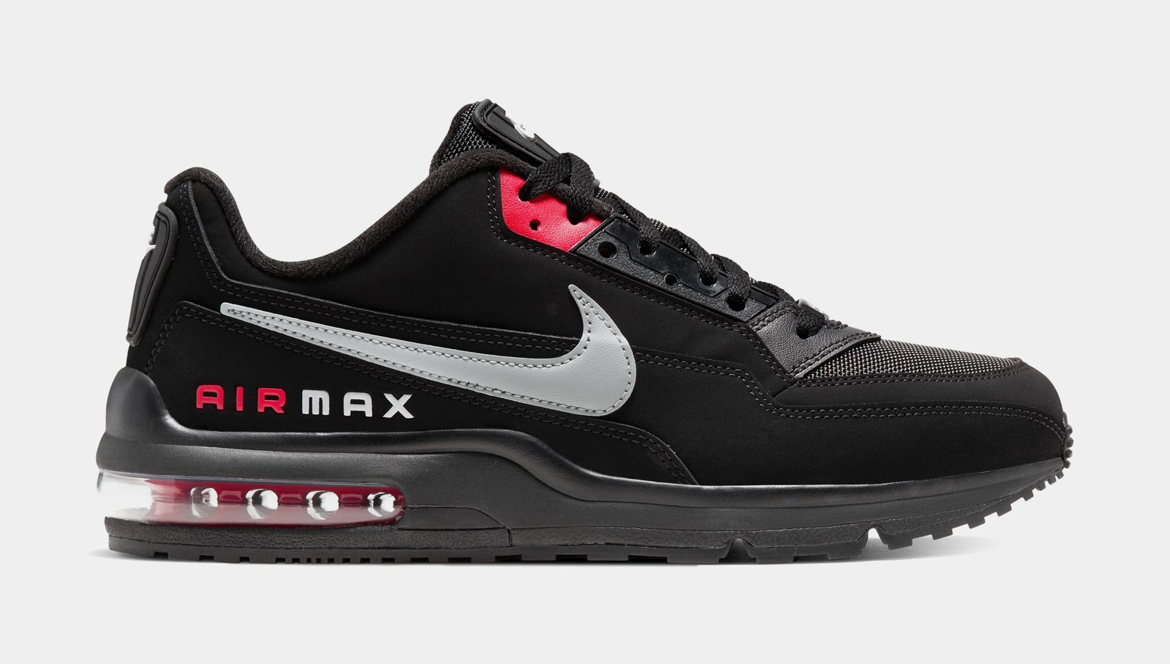 Nike Air Max LTD 3 Mens Running Shoes (Black/Smoke Grey/University Red)