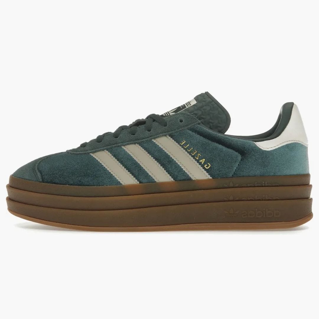 adidas Gazelle Bold Mineral Green Velvet (women's)