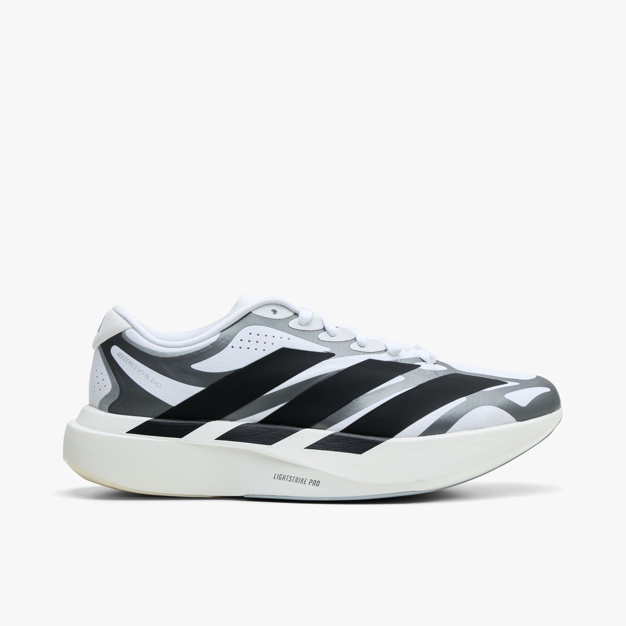 adidas Adizero EVO SL EXO Footwear White / Core Black - Iron Metallic