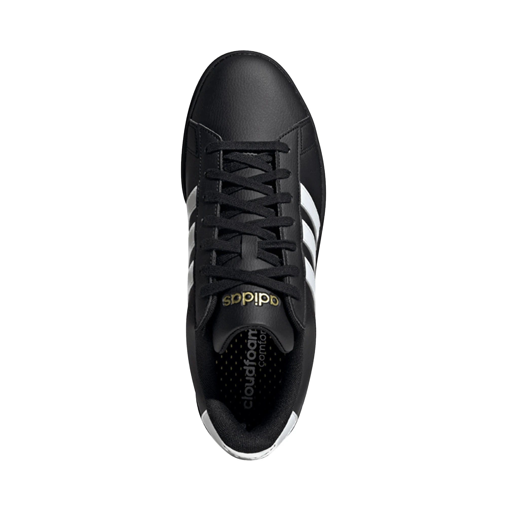 adidas Grand Court 2.0 Core Black Footwear White Gold Metallic