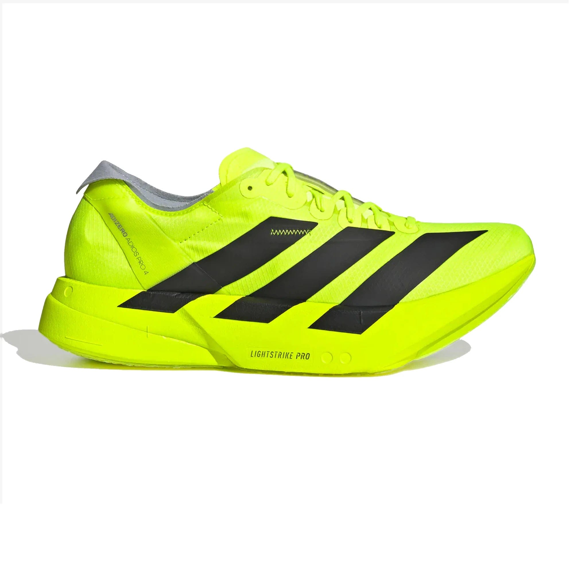 adidas Adizero Adios Pro 4 Lucid Lemon Core Black Halo Silver (2025)