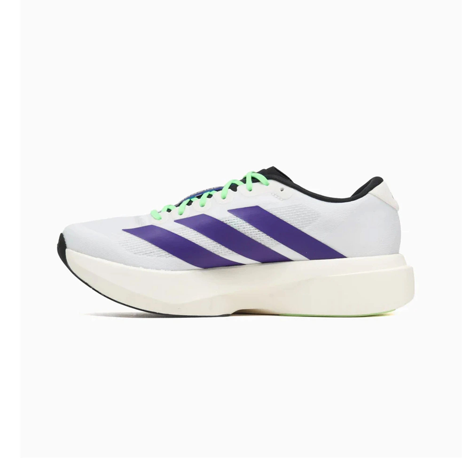 adidas Adizero Evo SL White Collegiate Purple Lime Burst (2025)