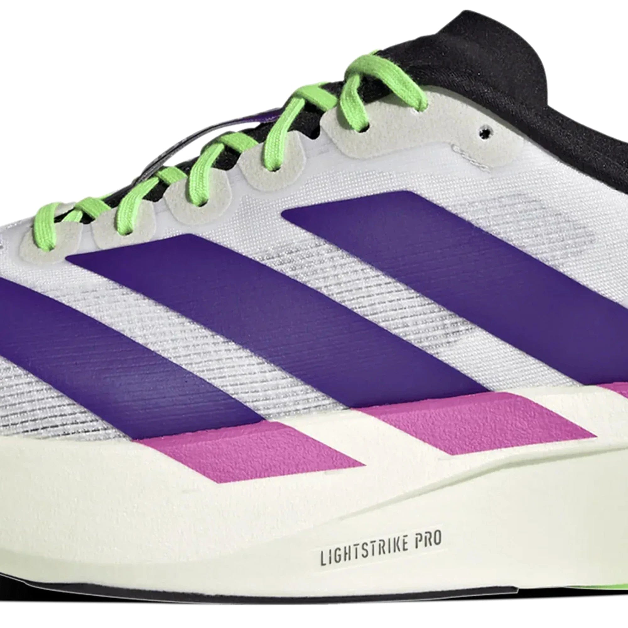 adidas Adizero Evo SL White Collegiate Purple Lime Burst (2025)