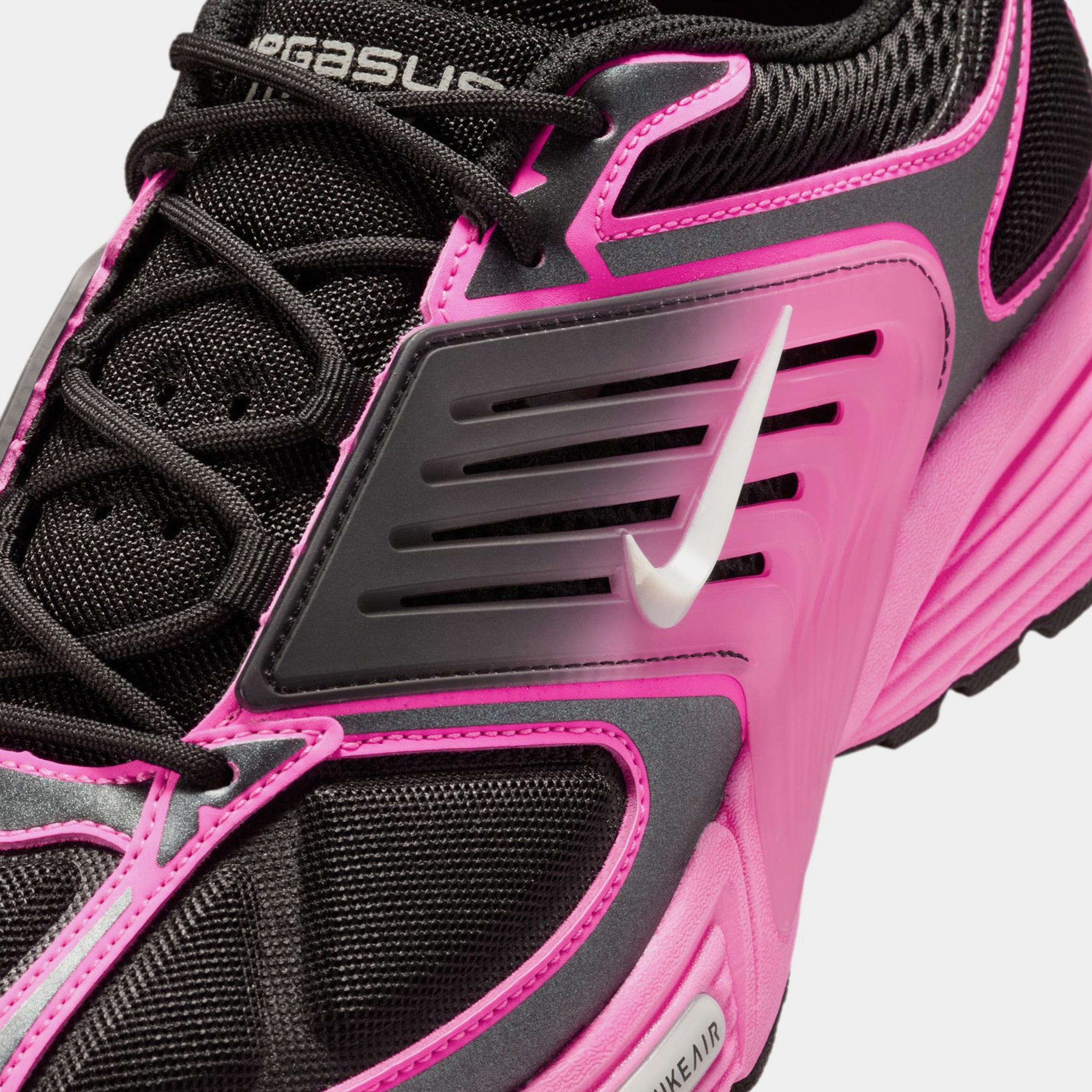 Nike Air Pegasus Wave Mens Running Shoes (Black/Metallic Platinum/Pink Blast) Final Sale