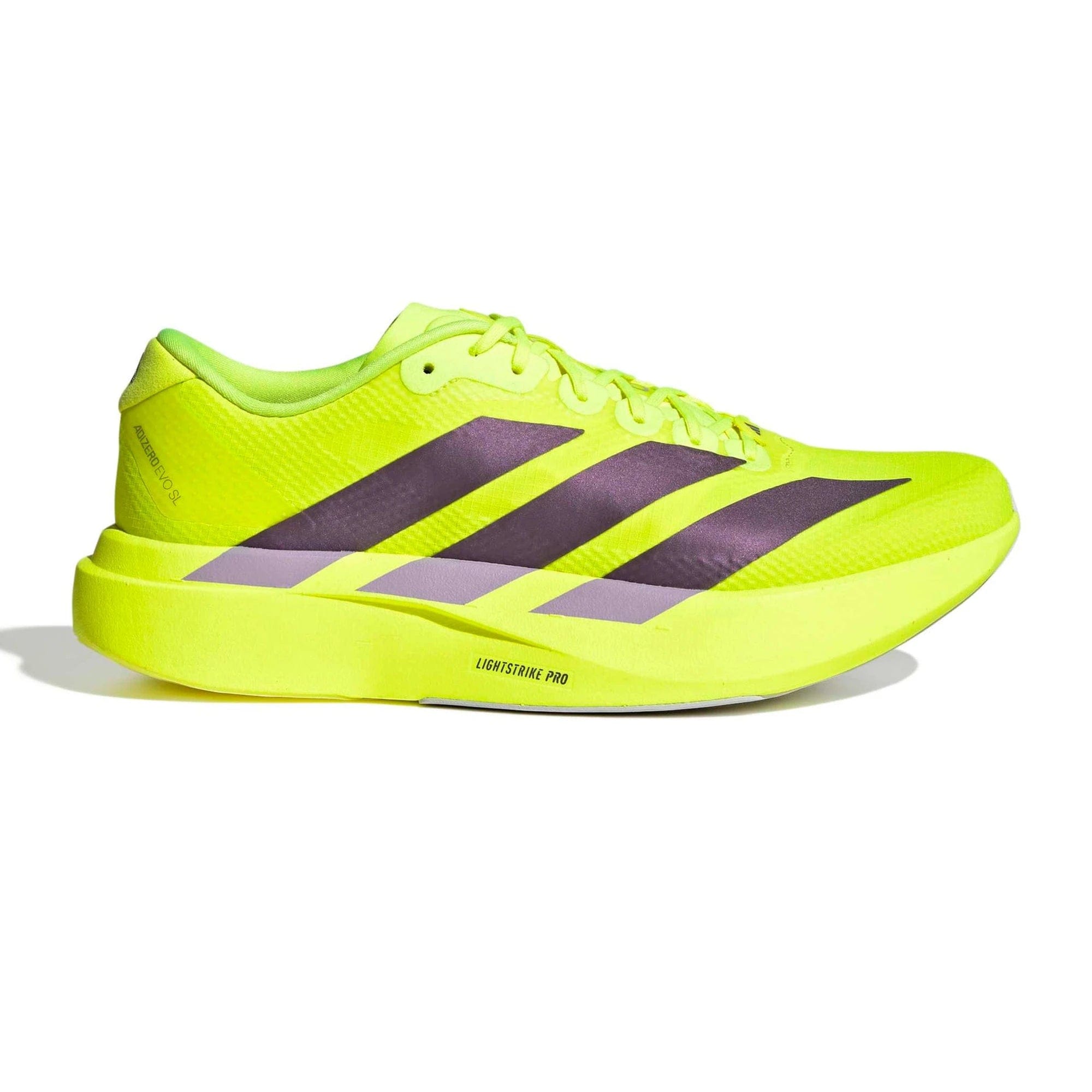 adidas Adizero Evo SL Woven Solar Yellow Aurora Plum (2025)