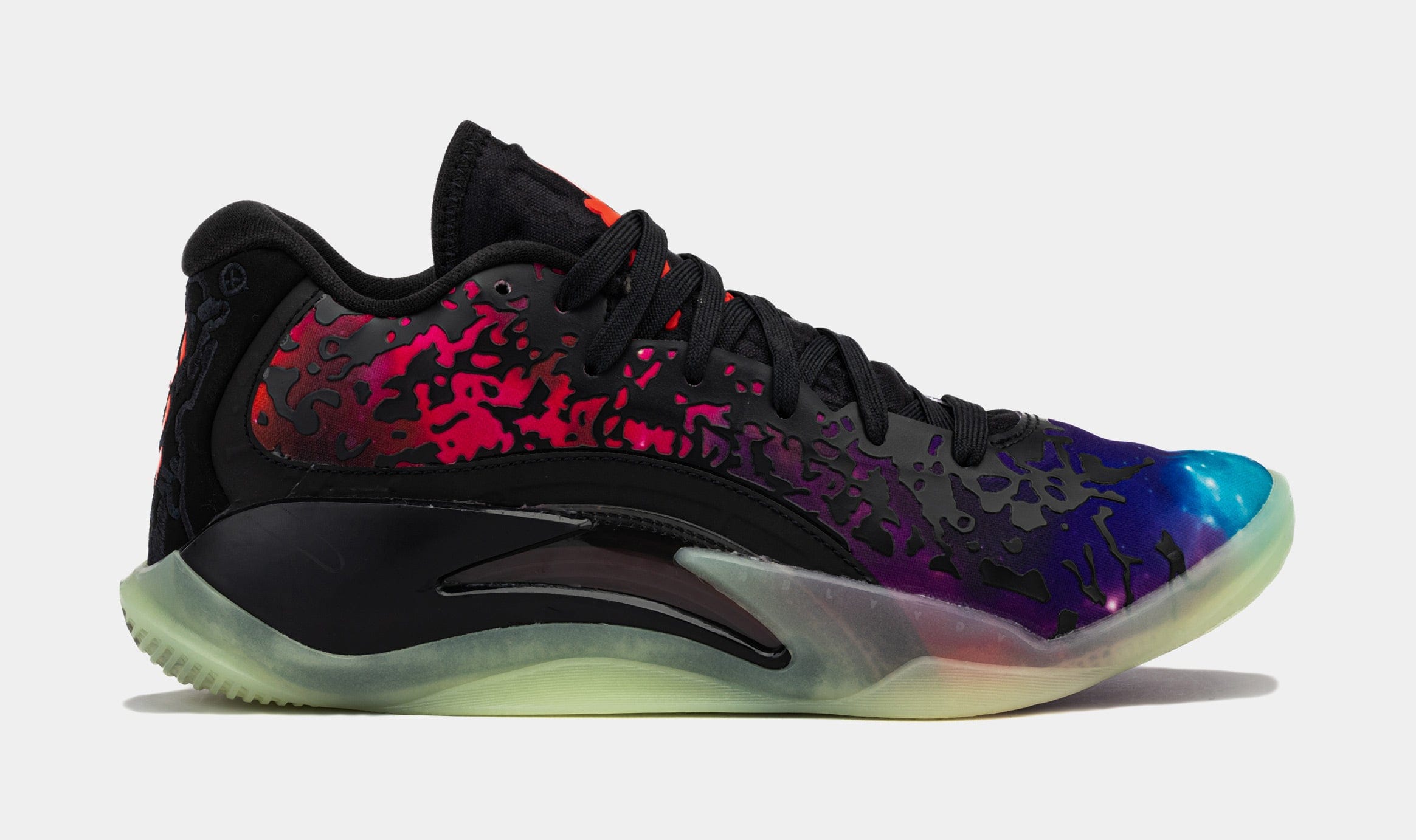 Air Jordan Zion 3 Solar Red Grade School Basketball Shoes (Black/Solar Red/Vivid Purple/Barely Volt)