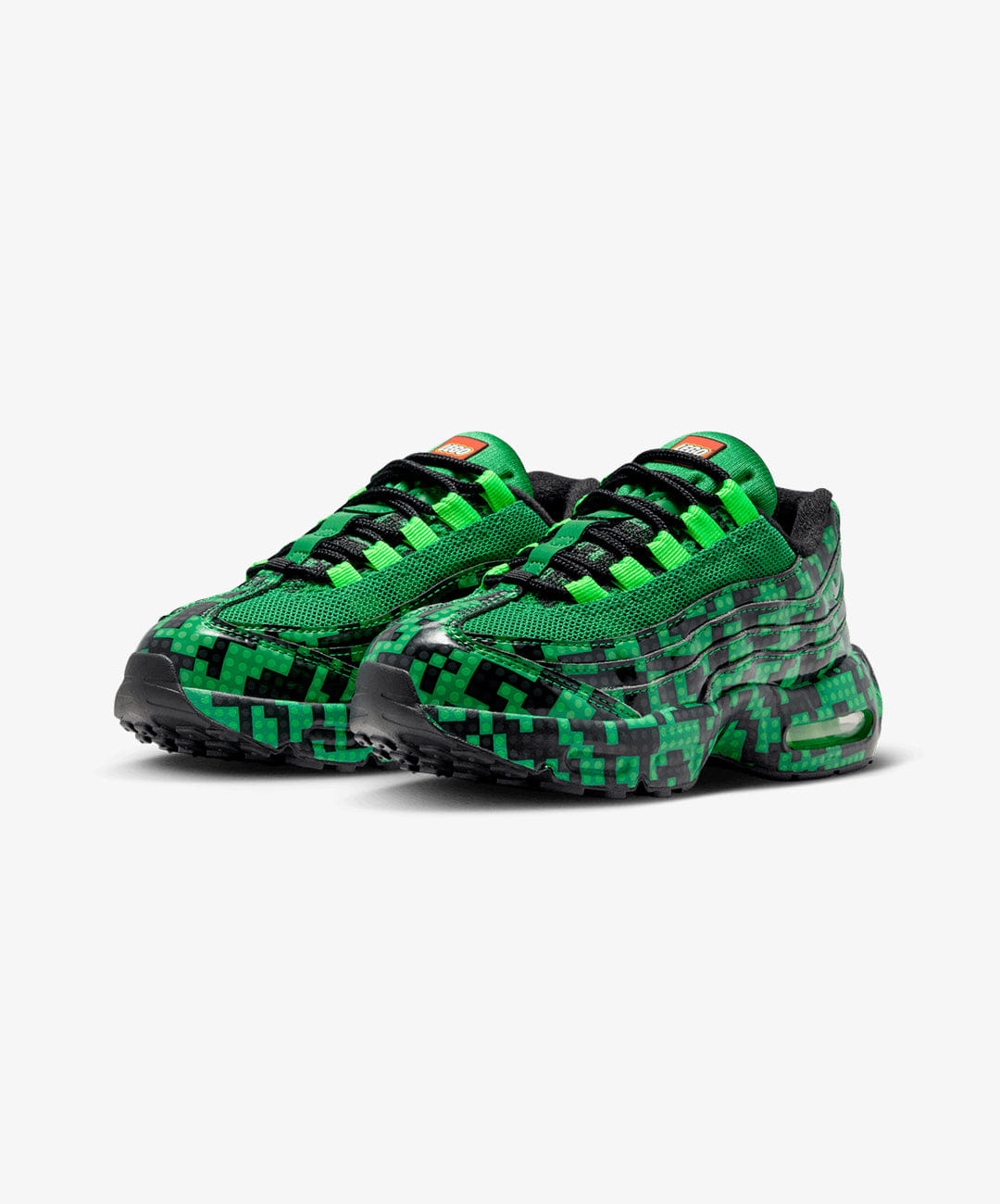 Nike | AIR MAX 95 x LEGO® COLLECTION (PS) { LUCKY GREEN/METALLIC SILVER - BLACK