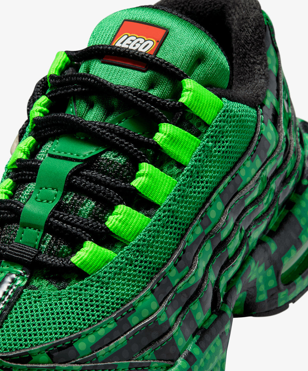 Nike | AIR MAX 95 x LEGO® COLLECTION (PS) { LUCKY GREEN/METALLIC SILVER - BLACK