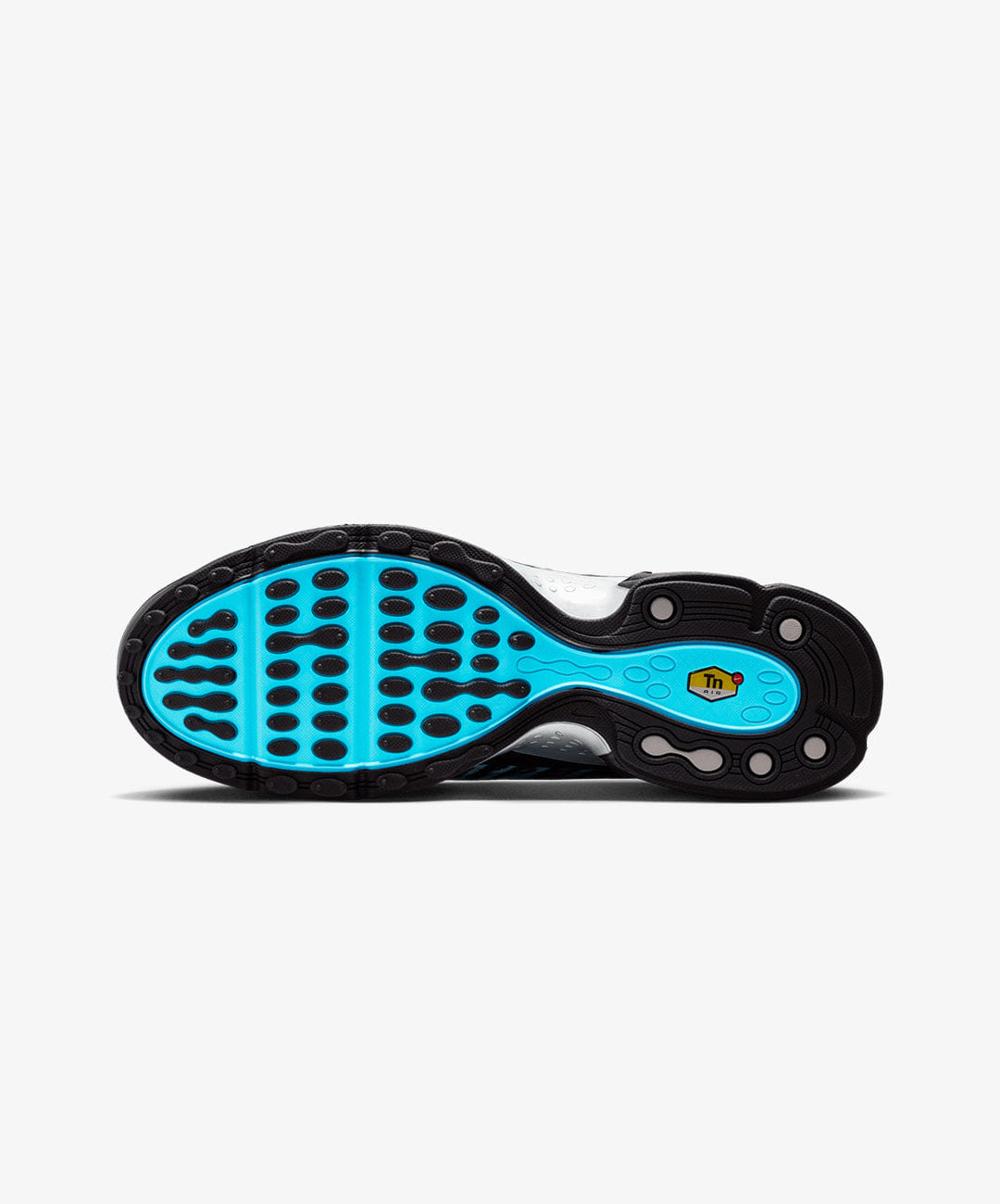 NIKE | AIR MAX PLUS VII { BLACK/CHROME - GAMMA BLUE