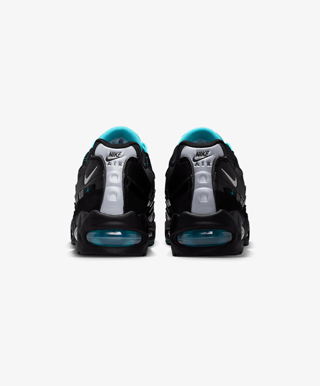 Nike | AIR MAX 95 BIG BUBBLE { BLACK/CHROME - GAMMA BLUE - METALLIC SILVER