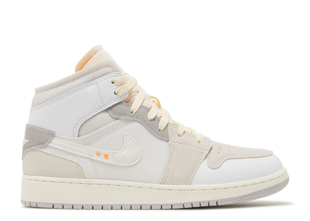 Air Jordan 1 Mid Craft Inside Out White Grey (GS)