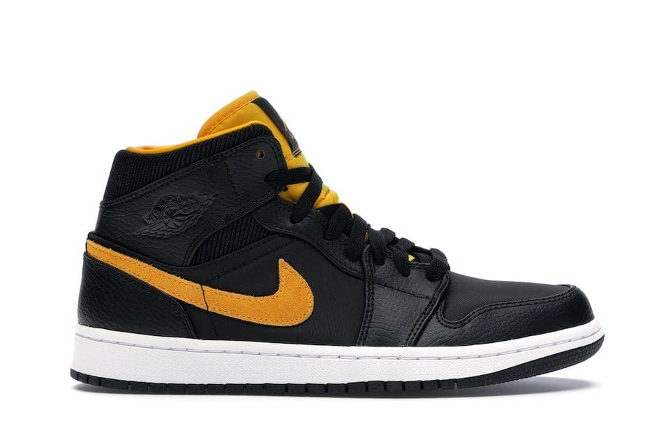 Air Jordan 1 Mid Black University Gold