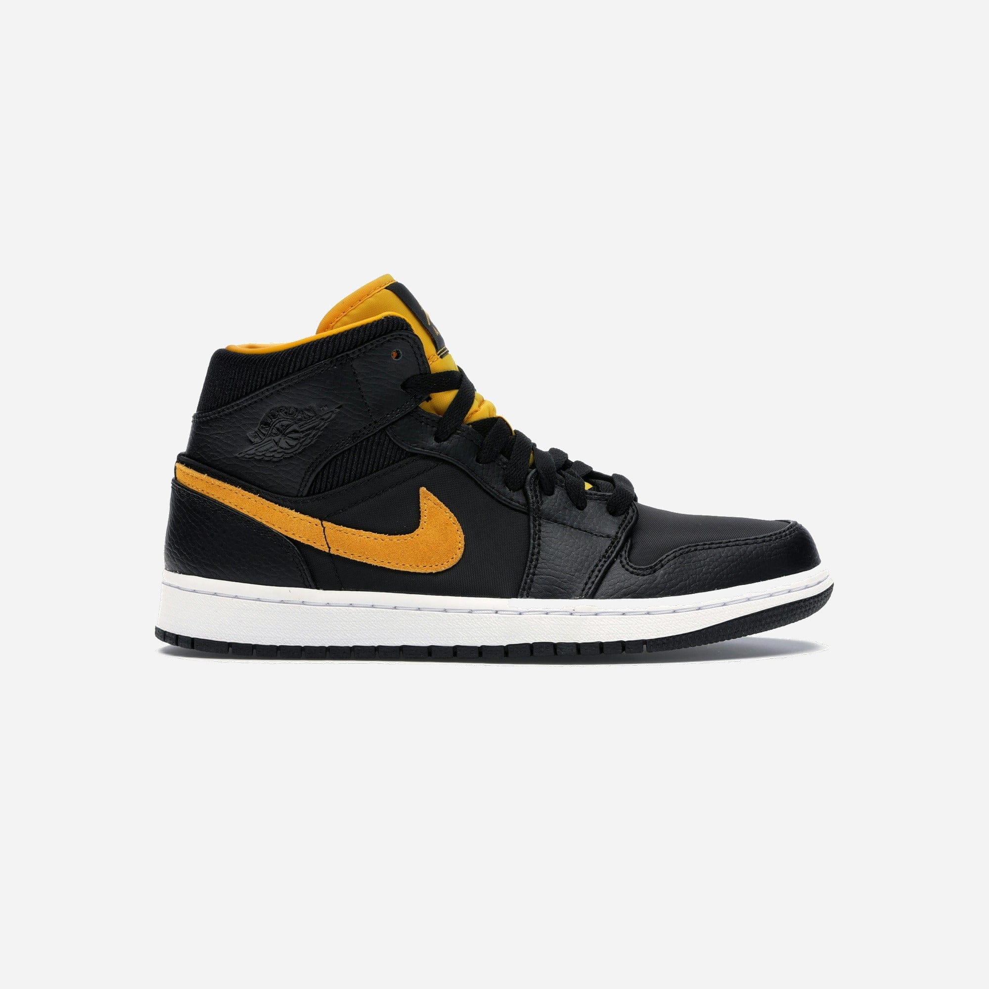 Air Jordan 1 Mid Black University Gold