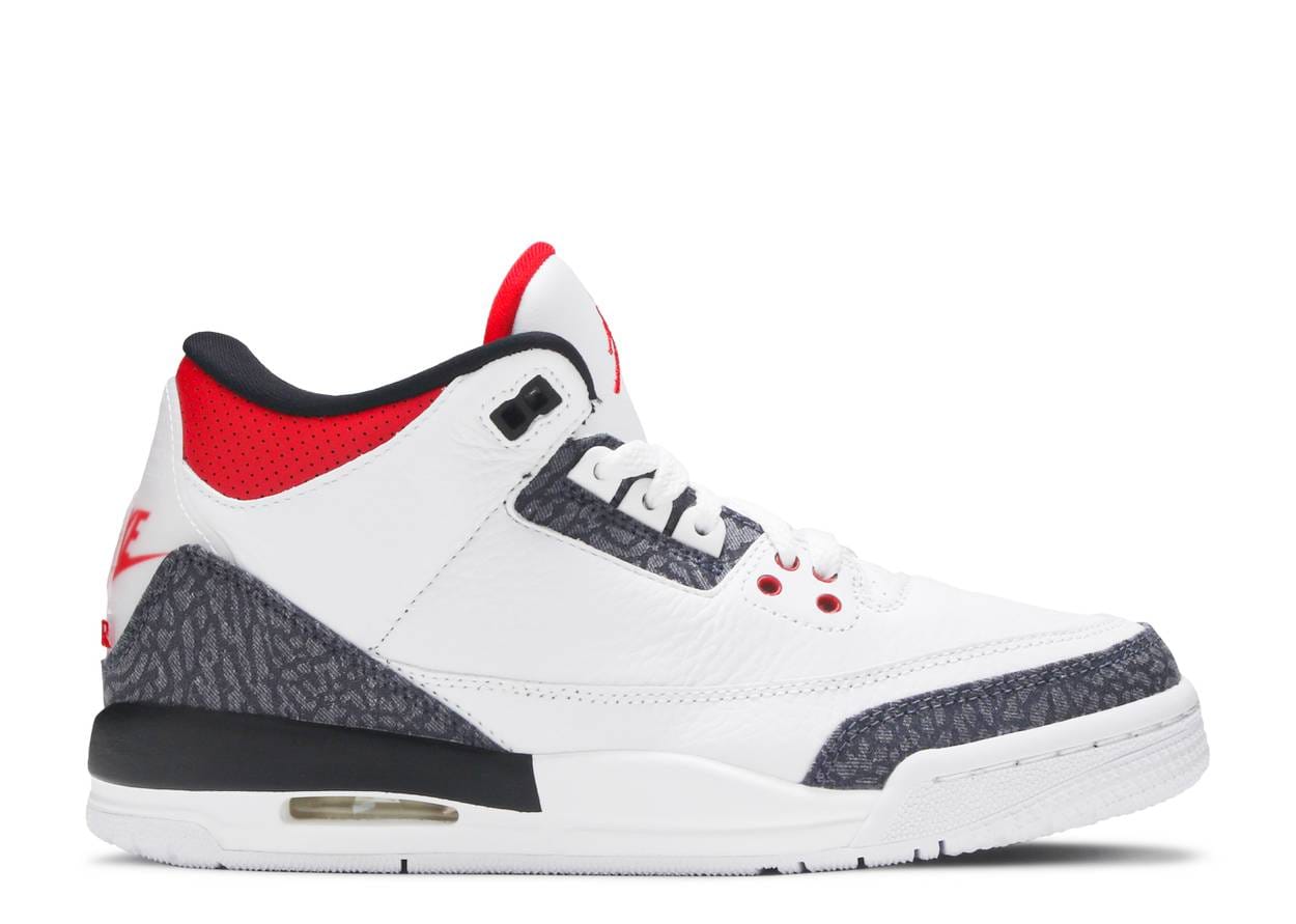 Air Jordan 3 Fire Red Denim (GS)