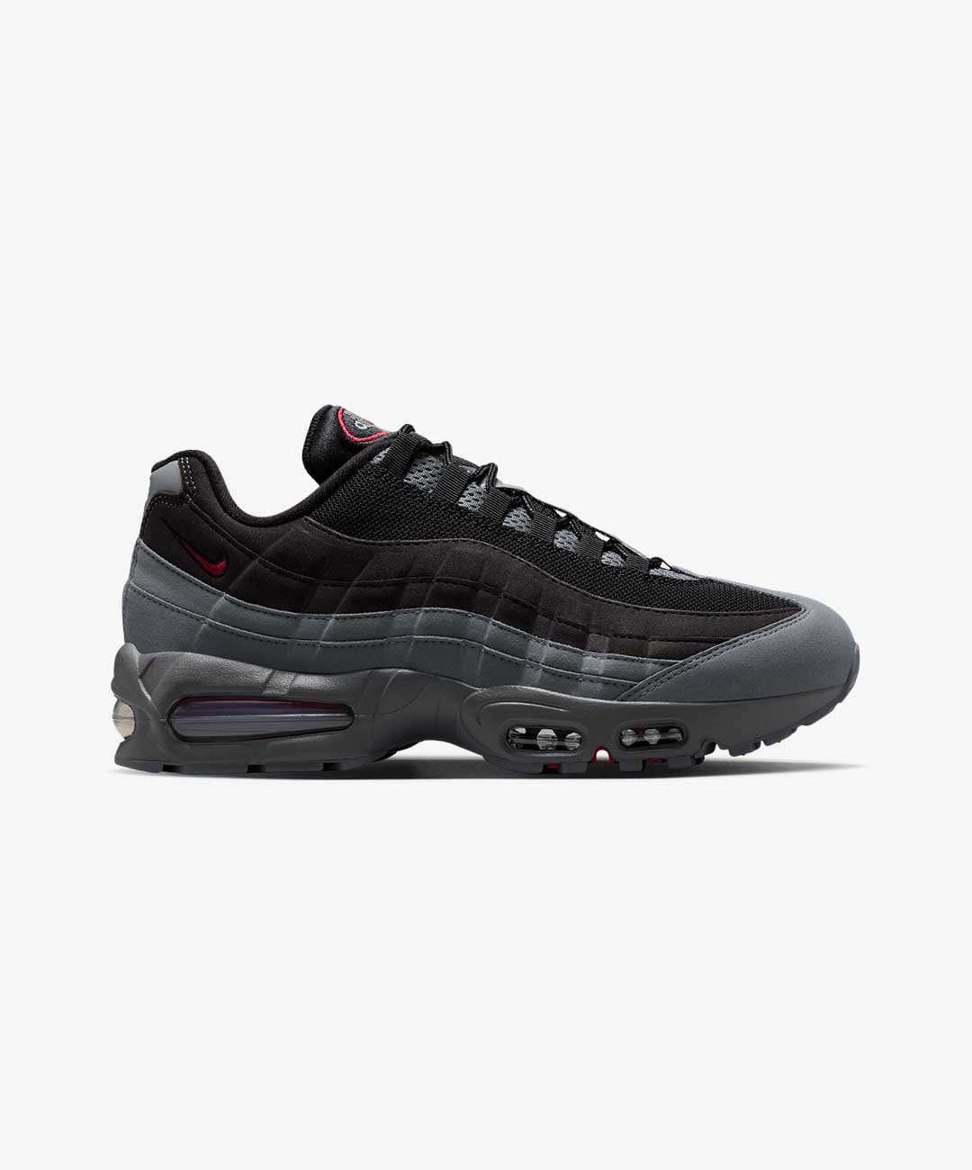 NIKE | AIR MAX 95 { BLACK/TOUGH RED - SMOKE GREY - DK SMOKE GREY