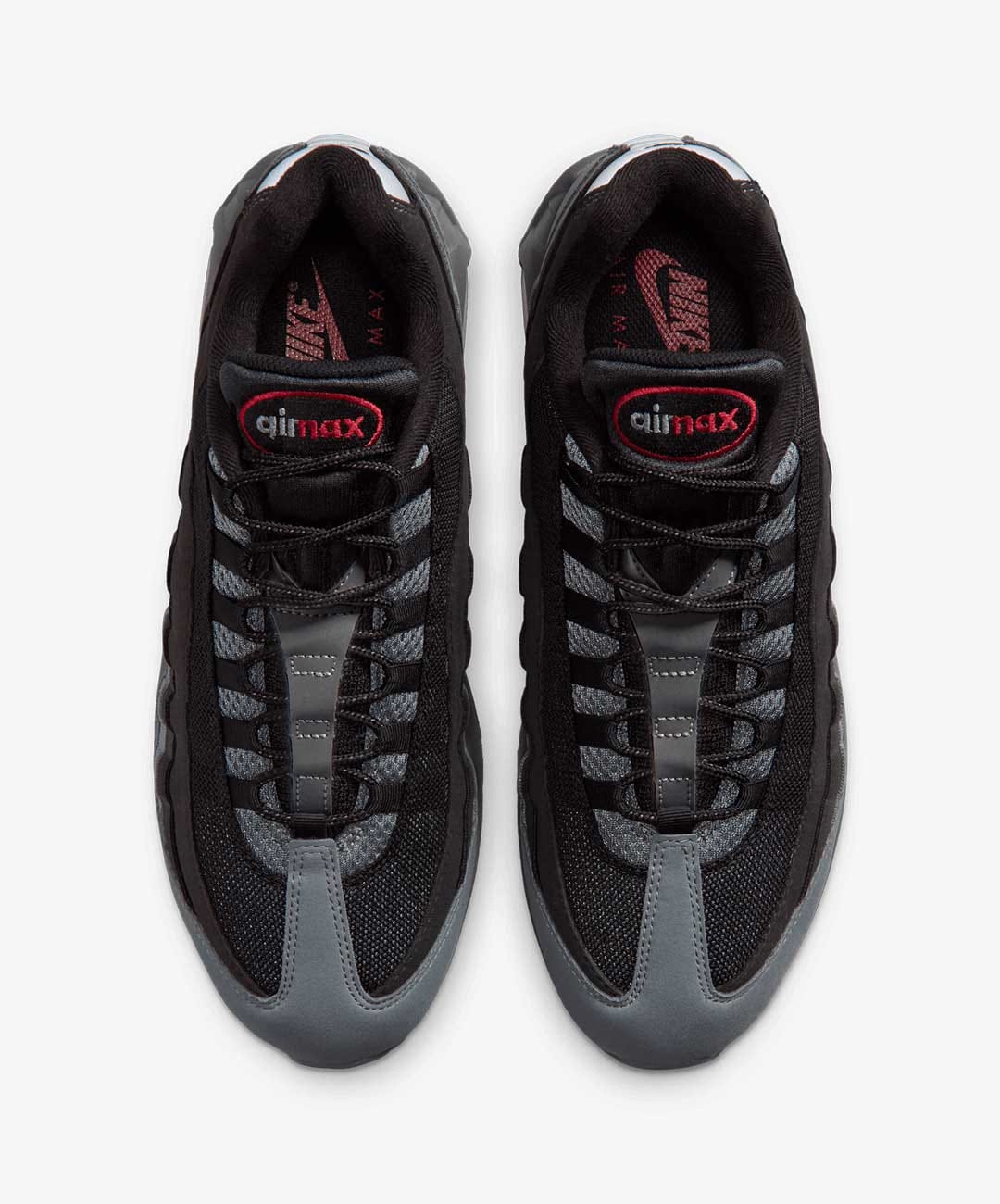 NIKE | AIR MAX 95 { BLACK/TOUGH RED - SMOKE GREY - DK SMOKE GREY