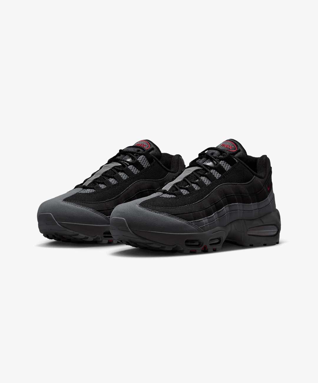 NIKE | AIR MAX 95 { BLACK/TOUGH RED - SMOKE GREY - DK SMOKE GREY