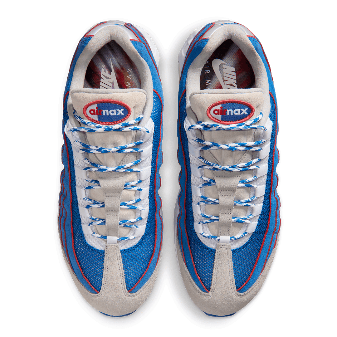 Nike AIR MAX 95 BIG BUBBLE BLUE SAPPHIRE / METALLIC SILVER
