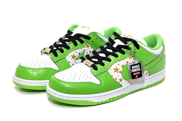 Nike SB DUNK LOW Supreme Mean Green SB دونك لو سوبريم يعني الأخضر
