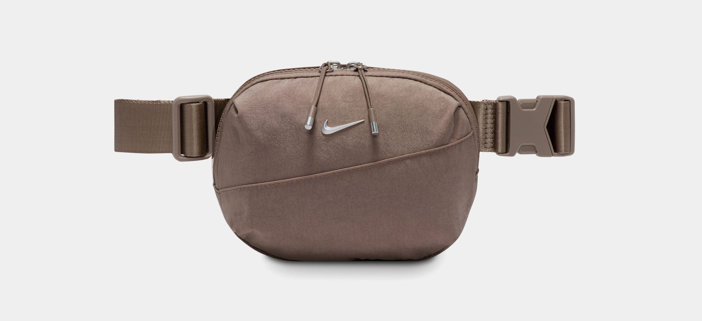 Nike Aura Mens Crossbody Bag (Mink Brown/Mink Brown/Matte Silver)