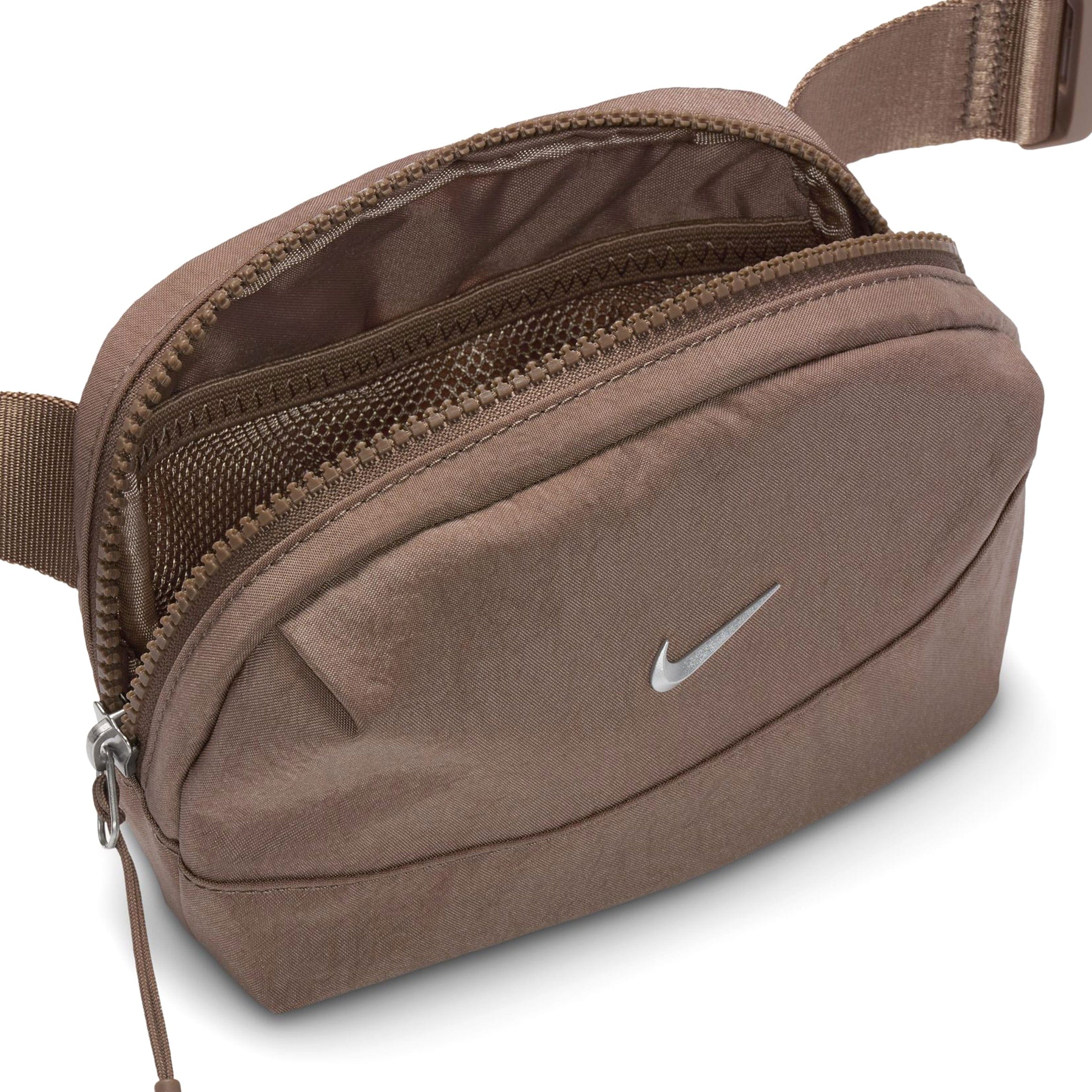 Nike Aura Mens Crossbody Bag (Mink Brown/Mink Brown/Matte Silver)