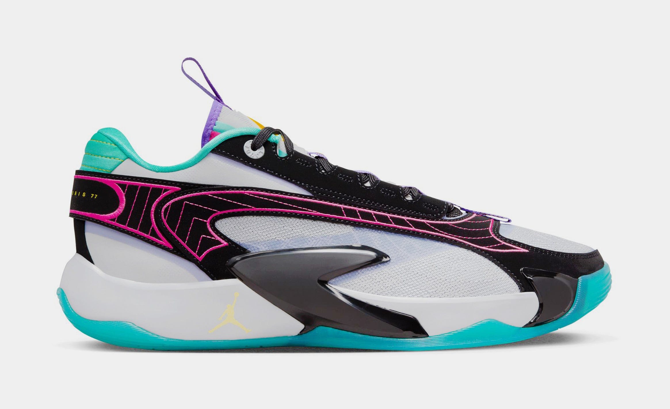 Air Jordan Luka 2 Hyper Jade Mens Basketball Shoes (Wolf Grey/Speed Yellow/Hyper Jade)