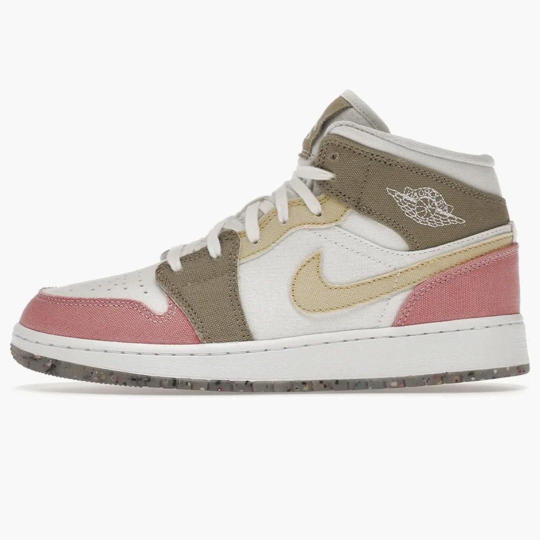 Air Jordan Jordan 1 Mid Se Pastel Vivid Green Grind (GS)