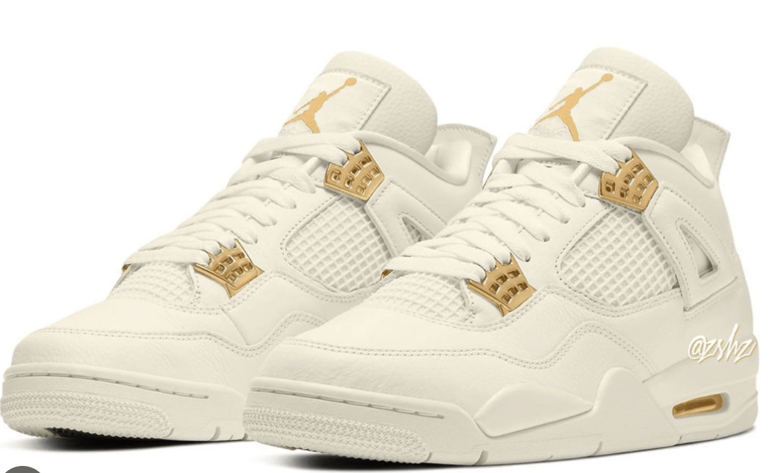 Air Jordan Jordan 4 Retro Sail Gold (Women's)