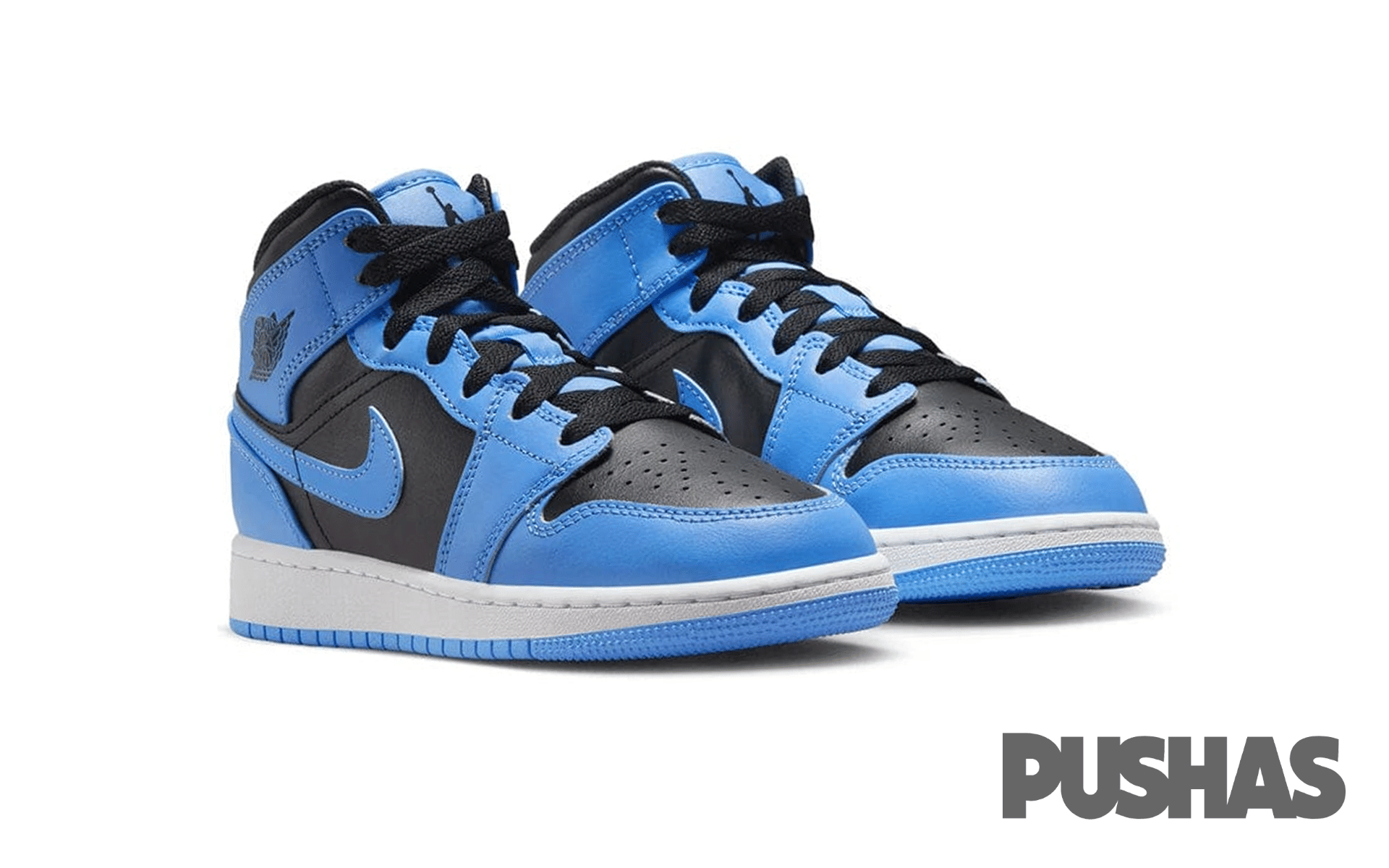 Air Jordan 1 Mid University Blue Black GS (2023)