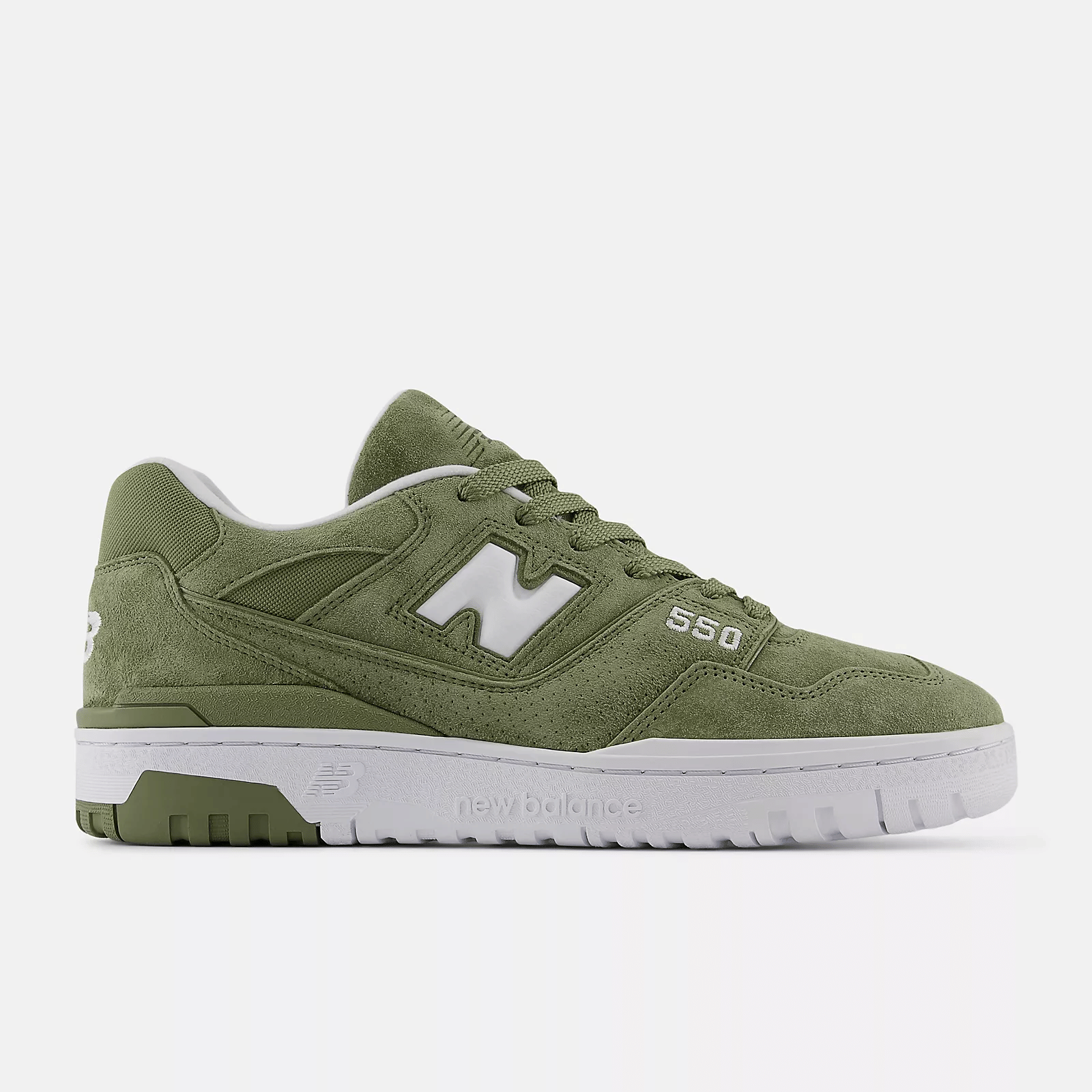 New Balance 550 Dark Olivine/White