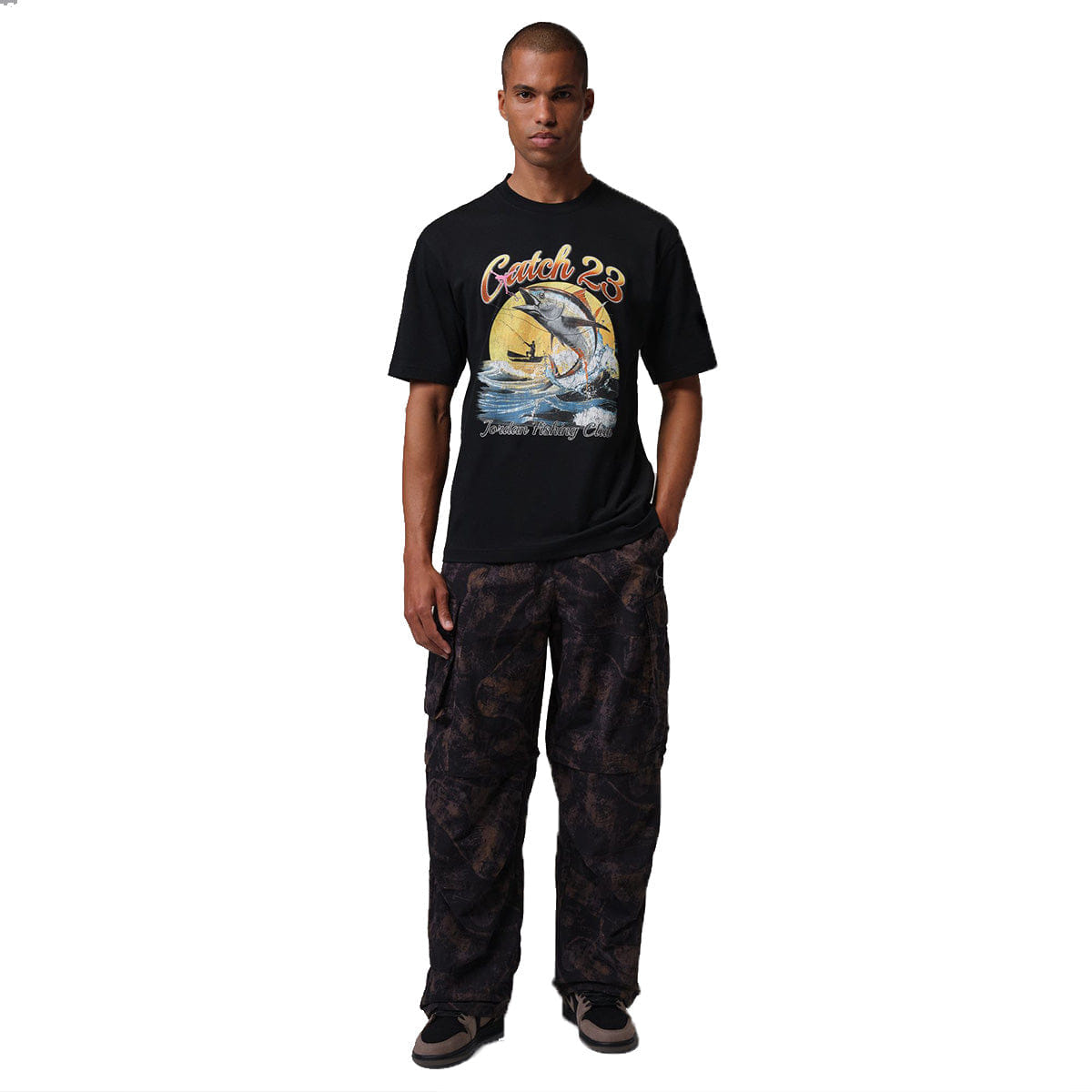 Air Jordan Graphic Short Sleeve T - Shirt BLACK/WHITE