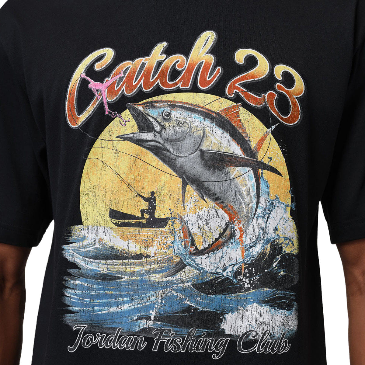 Air Jordan Graphic Short Sleeve T - Shirt BLACK/WHITE