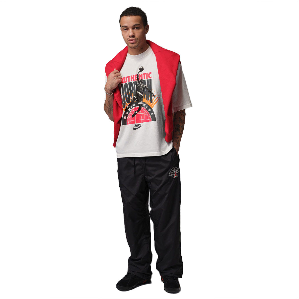 Air Jordan Men's Oversized Reissue T - Shirt SAIL/INFRARED 23