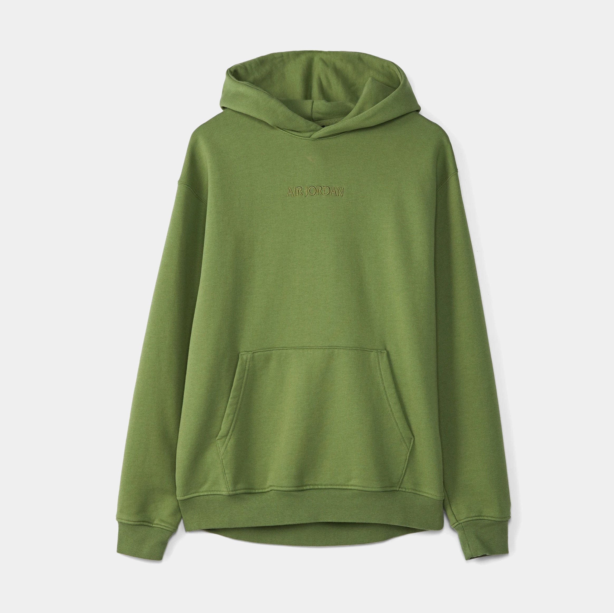 Air Jordan Wordmark Fleece Pullover Mens Hoodie (Olive)