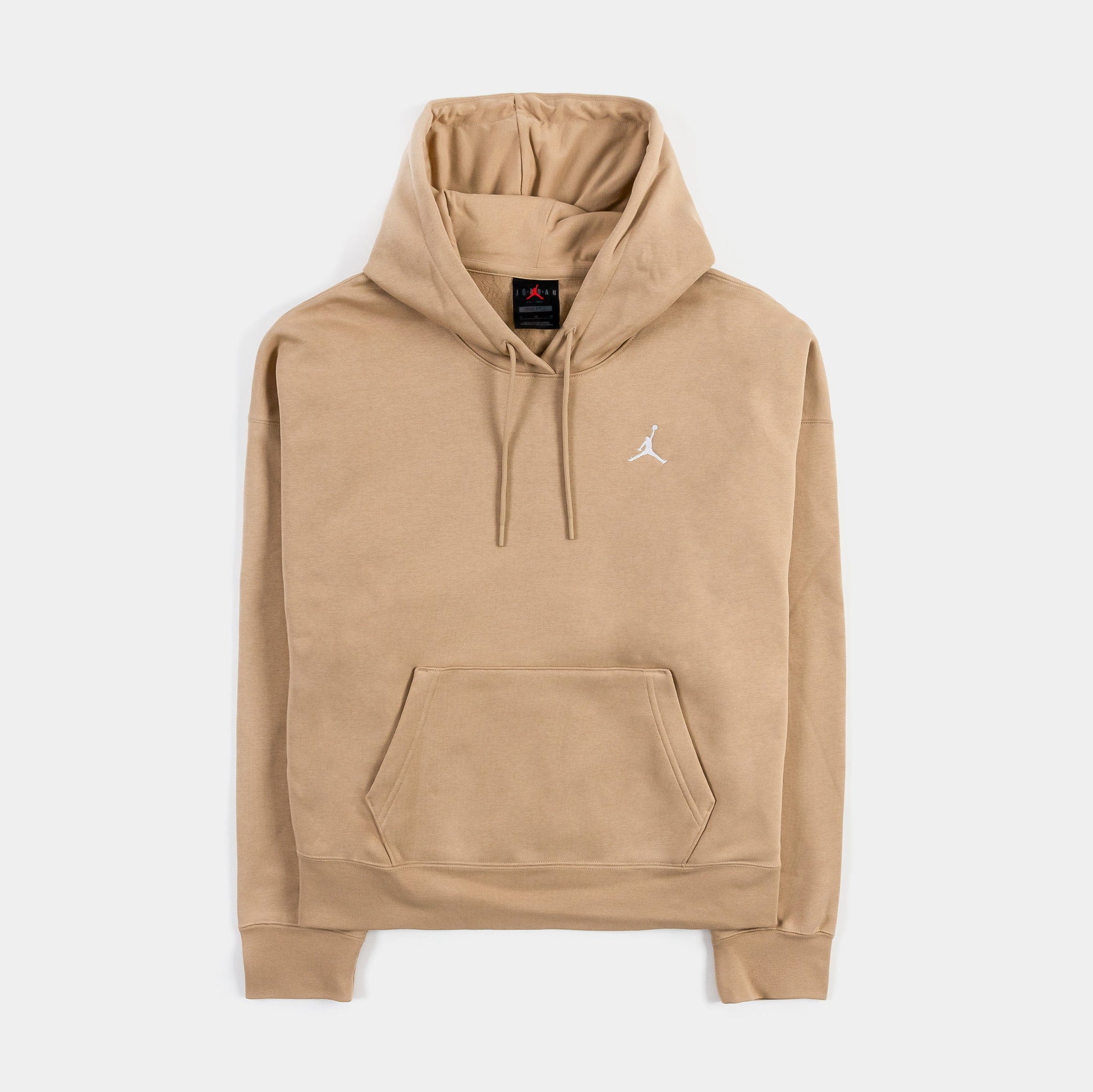 Air Jordan Brooklyn Fleece Pullover Womens Hoodie (Beige)