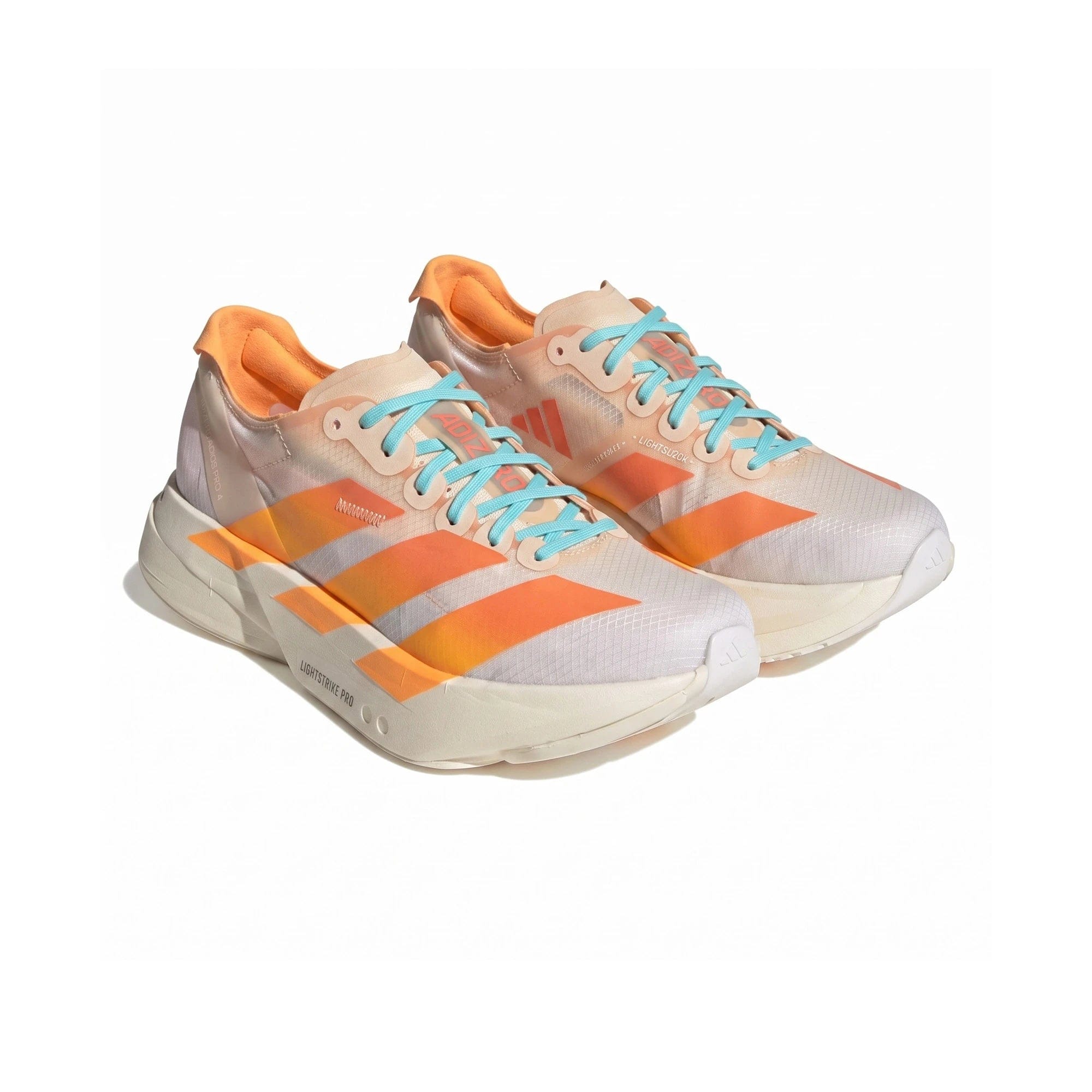 adidas Adizero Adios Pro 4 Crystal Sand Flash Orange Flash Aqua (2026)