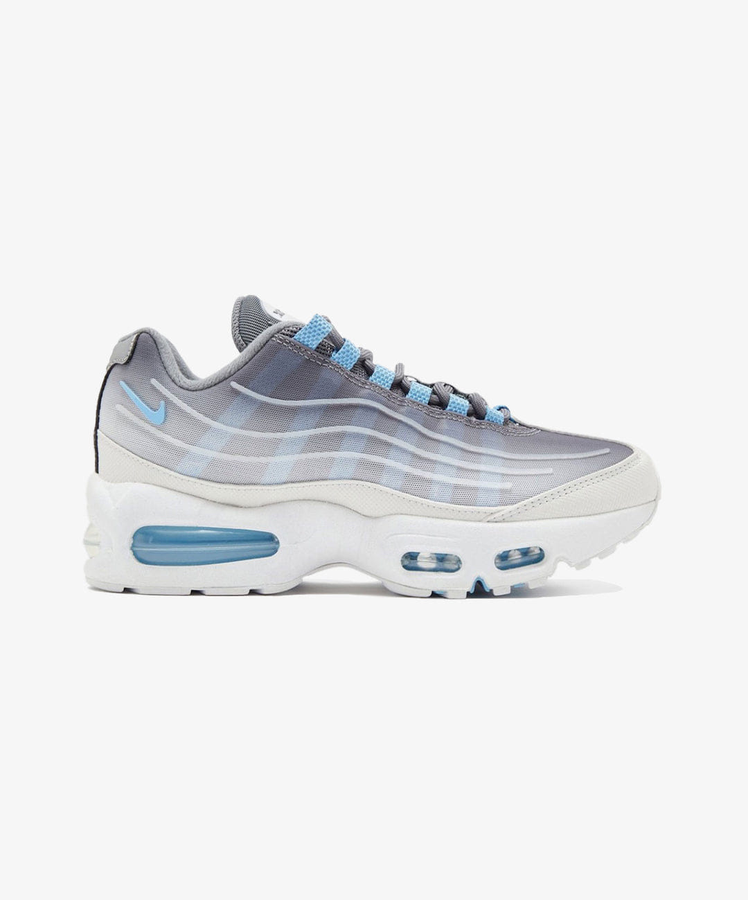 Nike | AIR MAX 95 BIG BUBBLE { SMOKE GREY/FOOTBALL BLUE - WHITE - BLACK