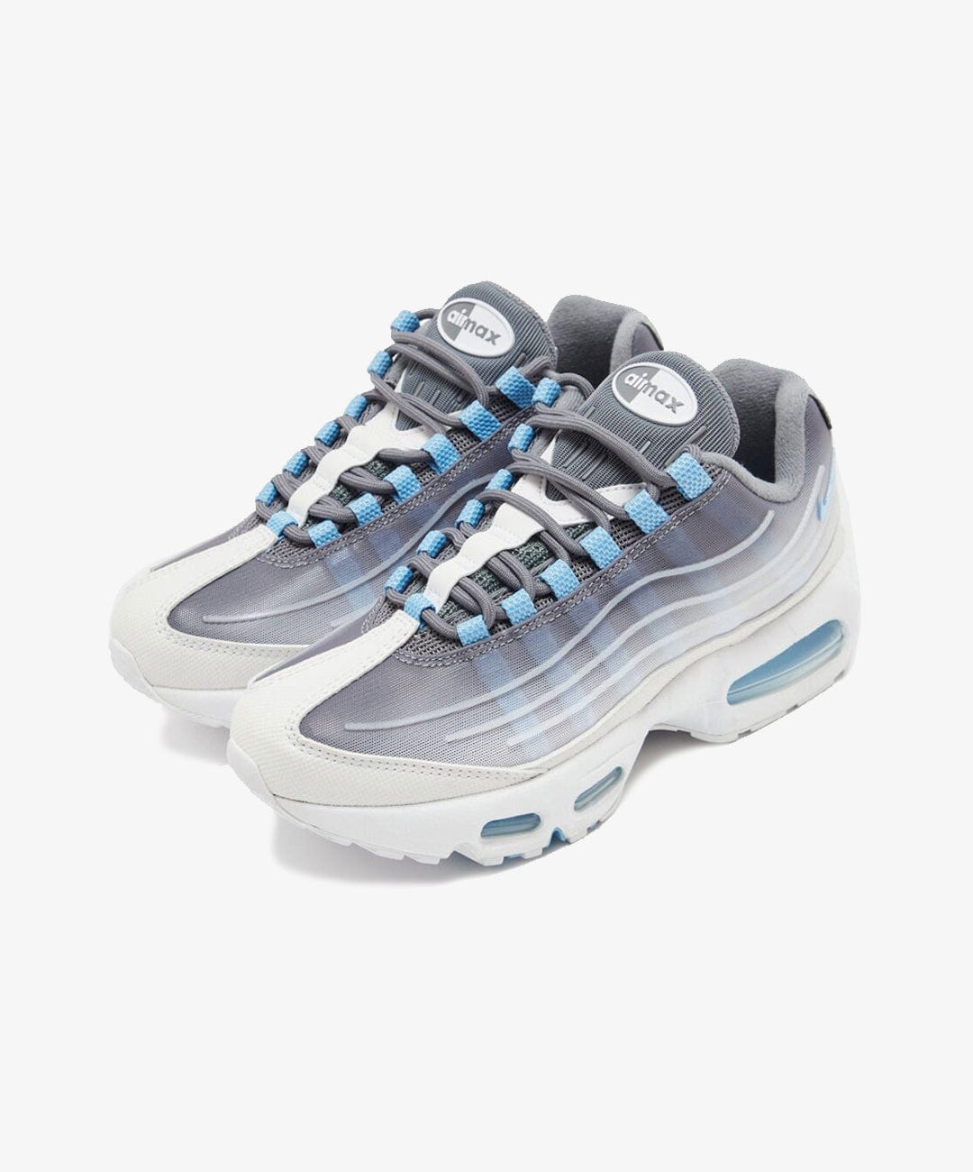 Nike | AIR MAX 95 BIG BUBBLE { SMOKE GREY/FOOTBALL BLUE - WHITE - BLACK