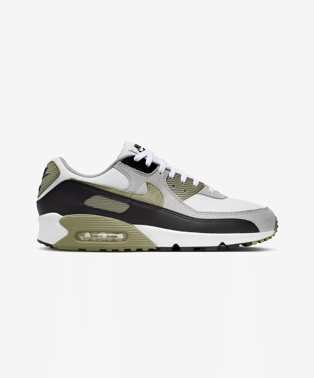 NIKE | AIR MAX 90 { SUMMIT WHITE/SILVER SAGE - LIGHT PUMICE